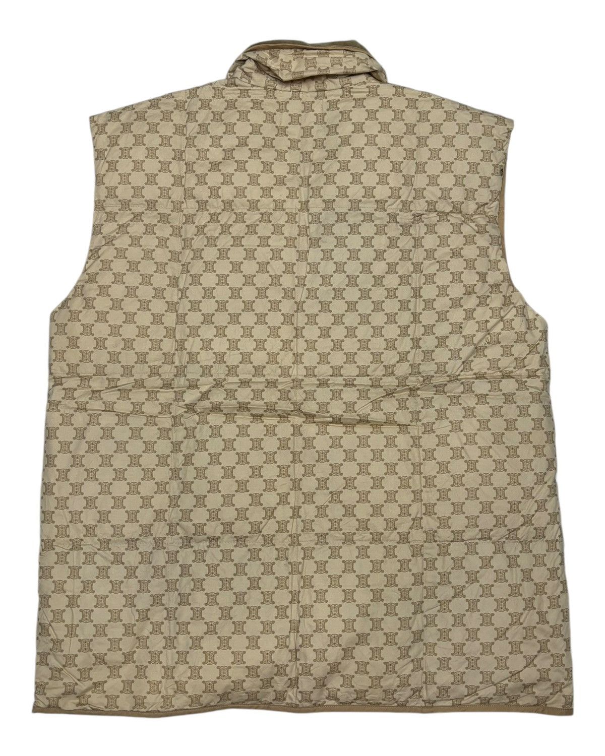 Celine Vintage CELINE Monogram Puffer Down Vest Jacket Size US M / EU 48-50 / 2 - 2 Thumbnail