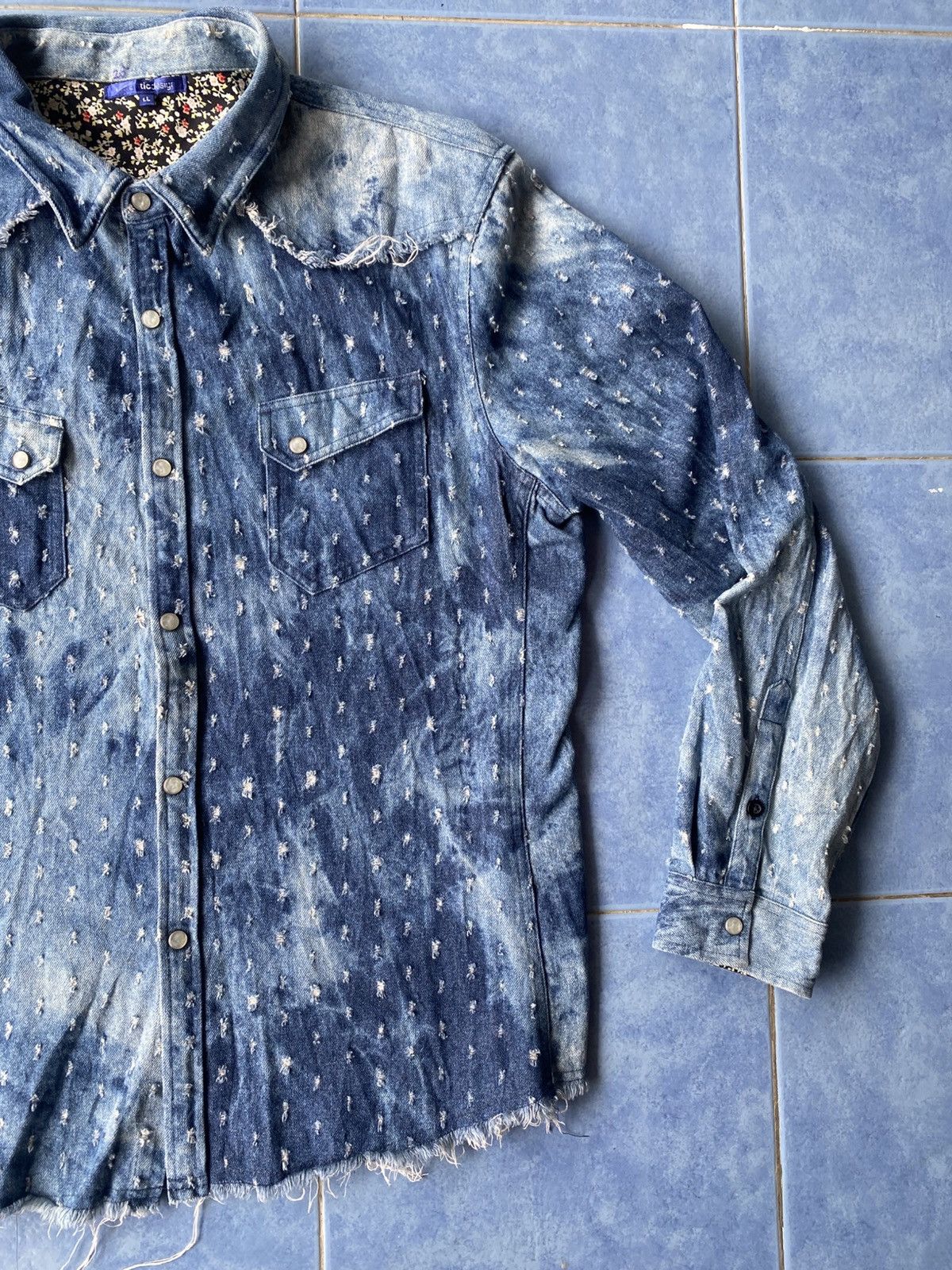 semanticdesign Semantic Design Western Shirt Distressed Design Size US M / EU 48-50 / 2 - 3 Thumbnail