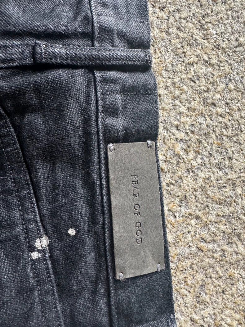 Fear of God Fear of God Black splashed ink jeans Size US 29 - 4 Thumbnail