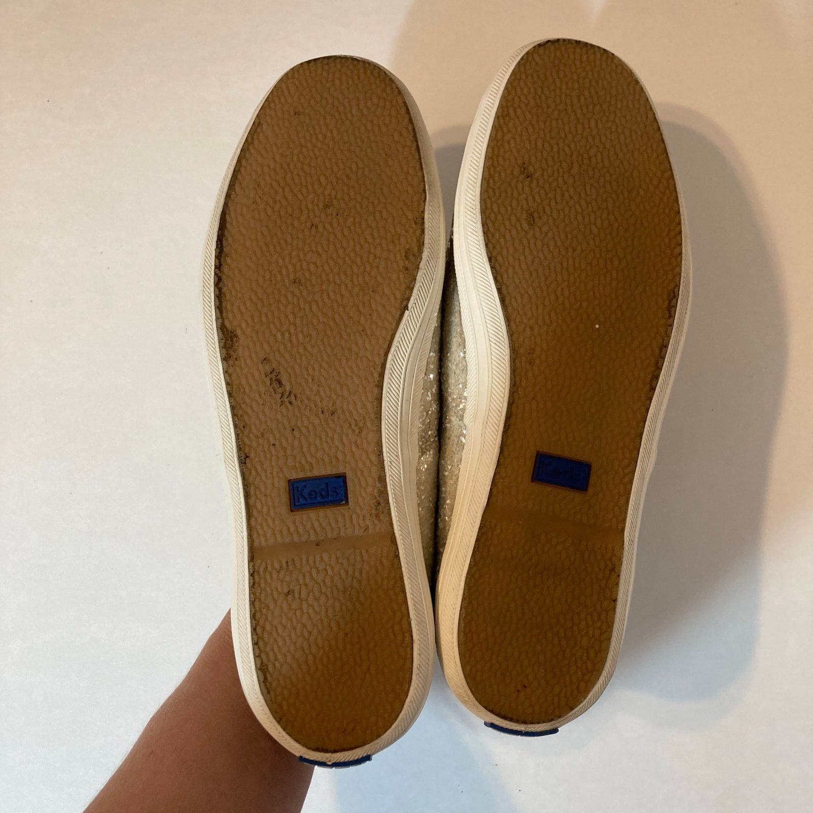 Kate Spade Keds x Kate Spade New York Champion Glitter Cream Sneakers Size US 8.5 / IT 38.5 - 10 Thumbnail