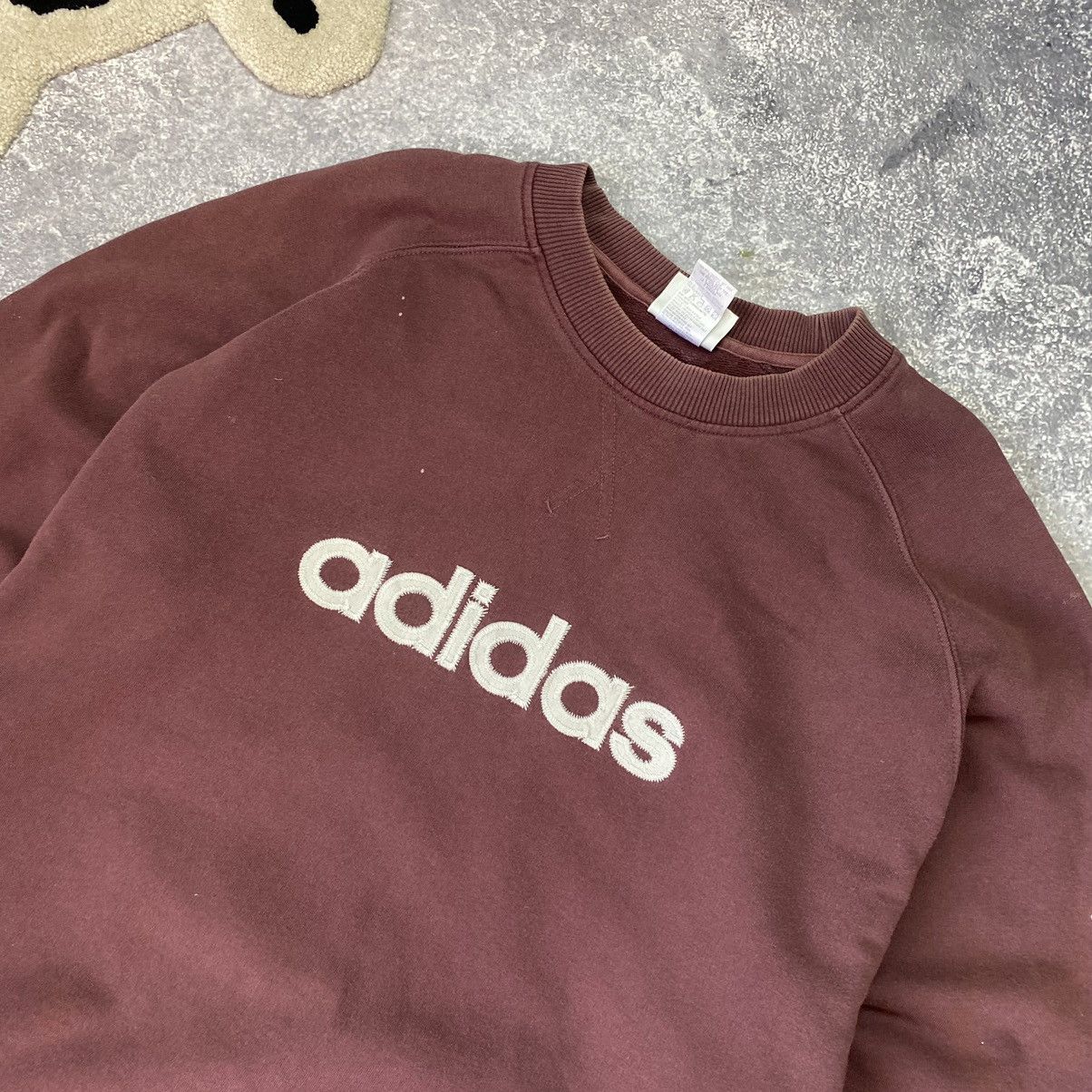 Vintage Vintage Adidas Big Logo 90’s streetwear sweatshirt Size US XL / EU 56 / 4 - 3 Thumbnail