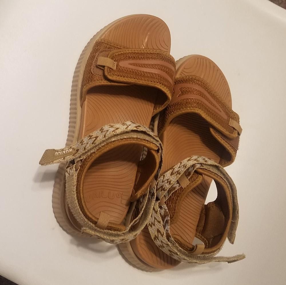 Designer Kuailu Brown Sandals Size 9 Size US 9 / IT 39 - 2 Thumbnail