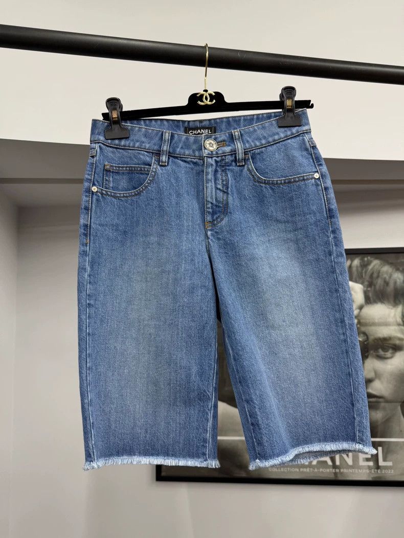 Chanel Chanel Pharrell Denim Shorts - dmc Size US 36 / EU 52 - 1 Thumbnail