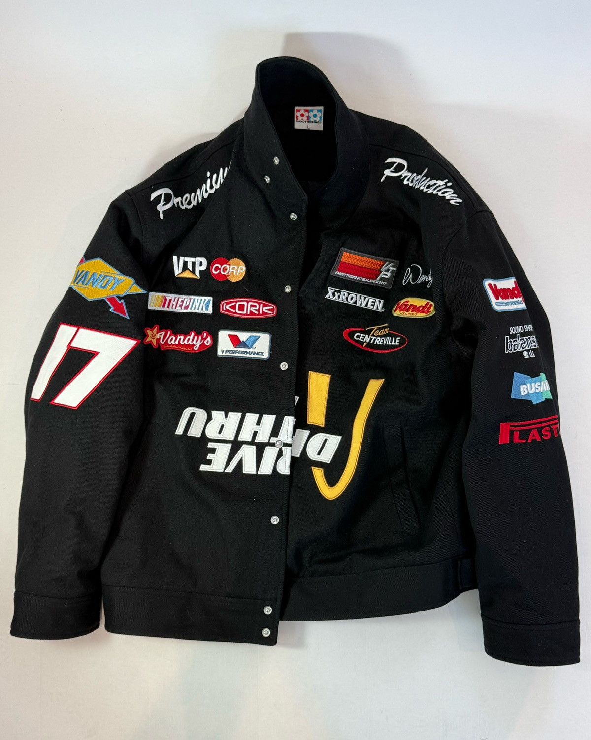 Vandy The Pink Vandy The Pink Moto Racer Bomber Varsity Jacket Size US L / EU 52-54 / 3 - 2 Thumbnail