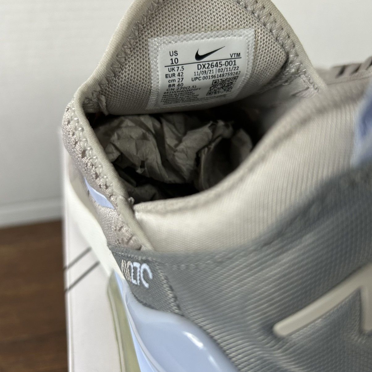 Nike Nike Air Max 270 Essential Light Iron Ore Grey Women’s 10 Size US 10 / IT 40 - 4 Thumbnail