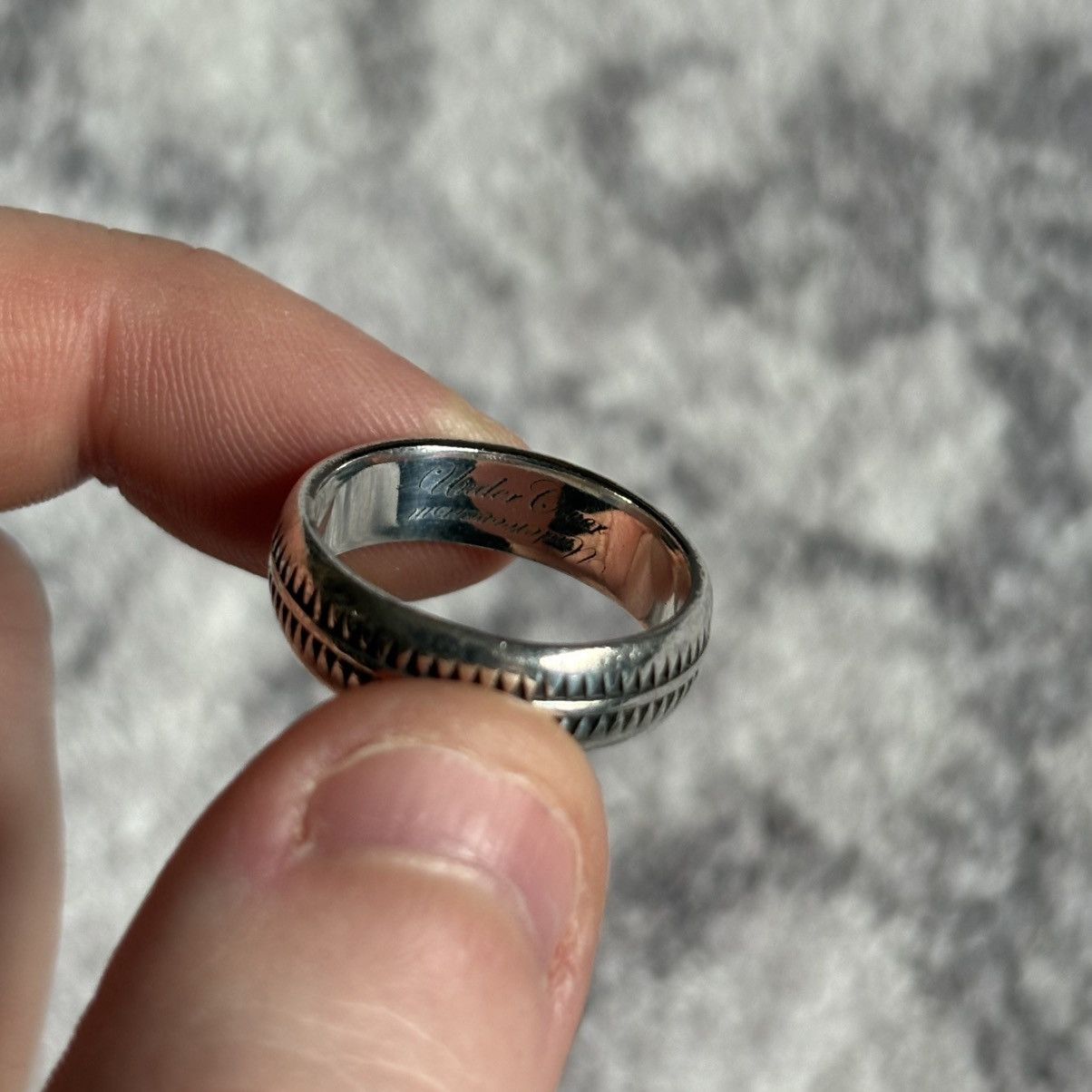 Undercover Undercover SS03 Scab Giz Pattern Ring Size ONE SIZE - 2 Thumbnail