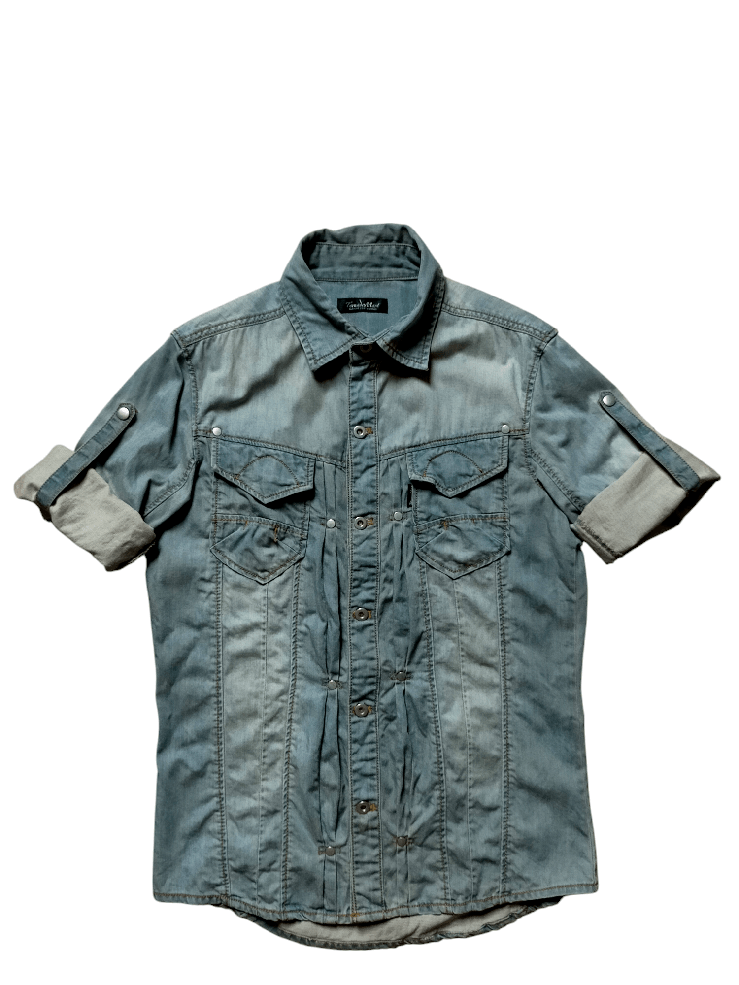 Tornado Mart Tornado Mart 3quarter Sleeve Soft Denim Jacket Size US L / EU 52-54 / 3 - 10 Thumbnail