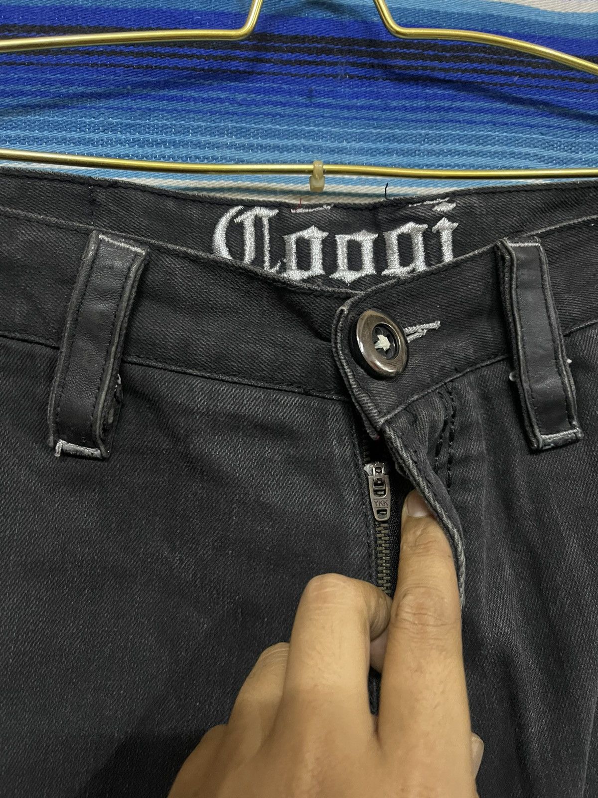 Vintage OFFER🔥Vintage Y2K GOOGI Black Jeans Hip Hop wear Size US 36 / EU 52 - 6 Thumbnail