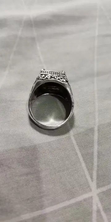 Vintage Black Stone Resin Rings🔥🔥🔥 Size ONE SIZE - 4 Thumbnail