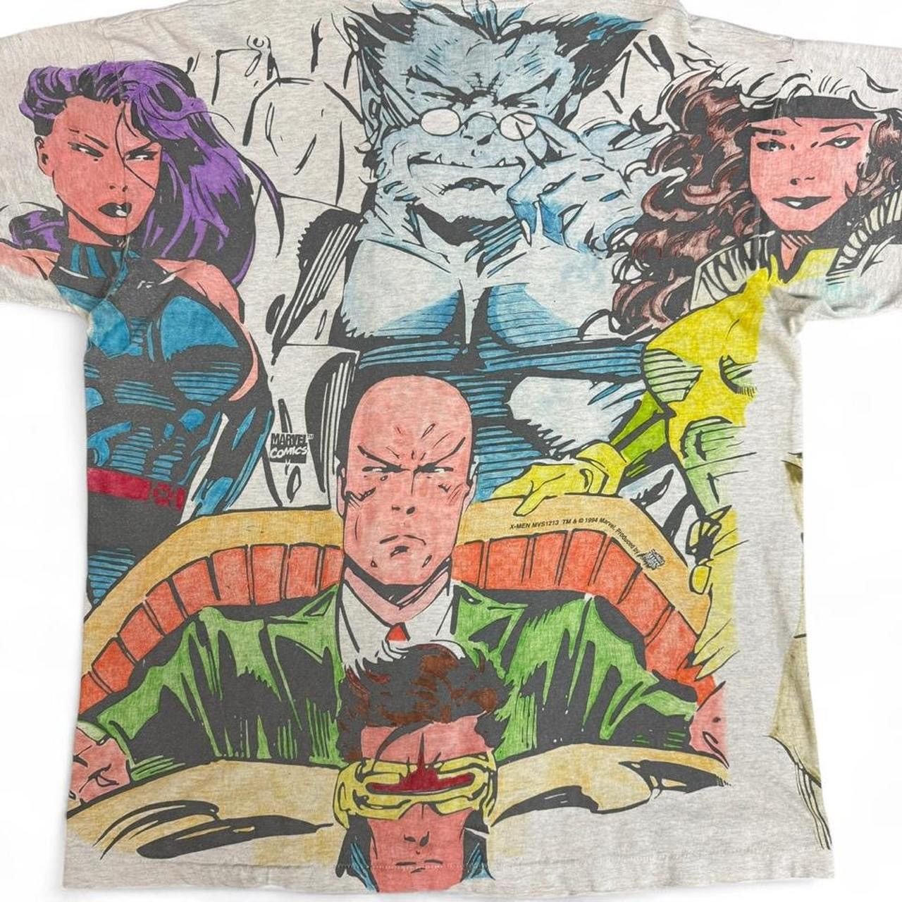 Fruit Of The Loom 1993 Marvel Comics X-Men hand painted print T-shirt size XL Size US XL / EU 56 / 4 - 5 Thumbnail