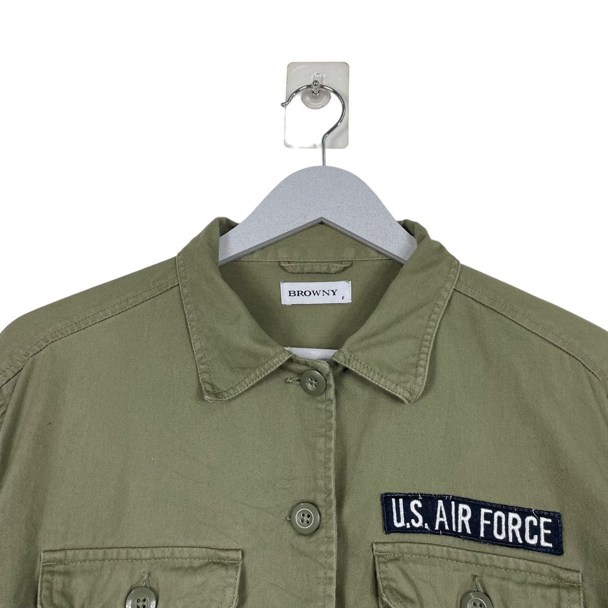 Hysteric Glamour × Japanese Brand 💥BROWNY US ARMY BUTTON SHIRT Size US S / EU 44-46 / 1 - 4 Thumbnail