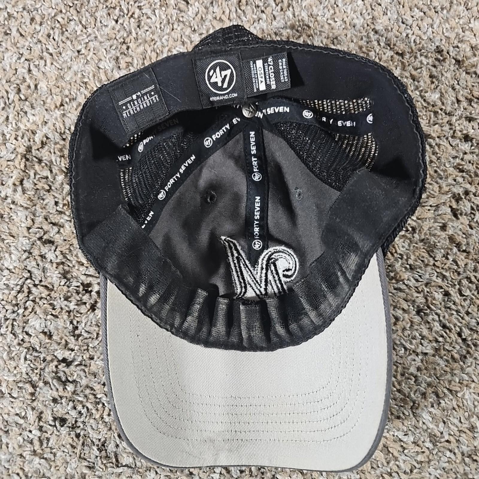 47 Gray '47 Fitted Closer Milwaukee Brewers Hat Size ONE SIZE - 7 Thumbnail