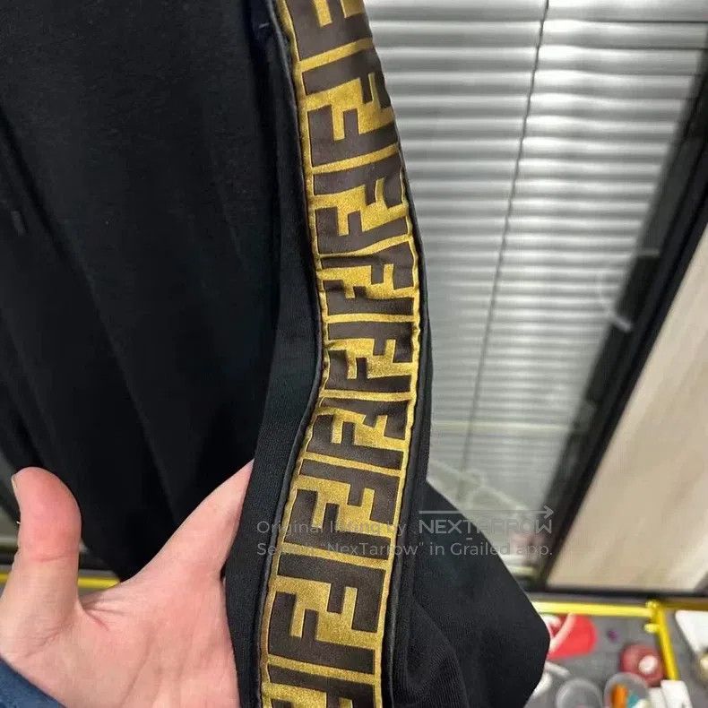 Fendi Fendi Double F striped hooded sweatshirt Size US M / EU 48-50 / 2 - 3 Thumbnail