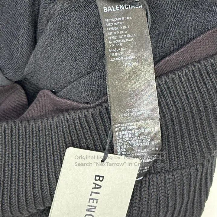 Balenciaga Balenciaga Black Long Sleeve Zipper Knitwear. Size US M / EU 48-50 / 2 - 3 Thumbnail
