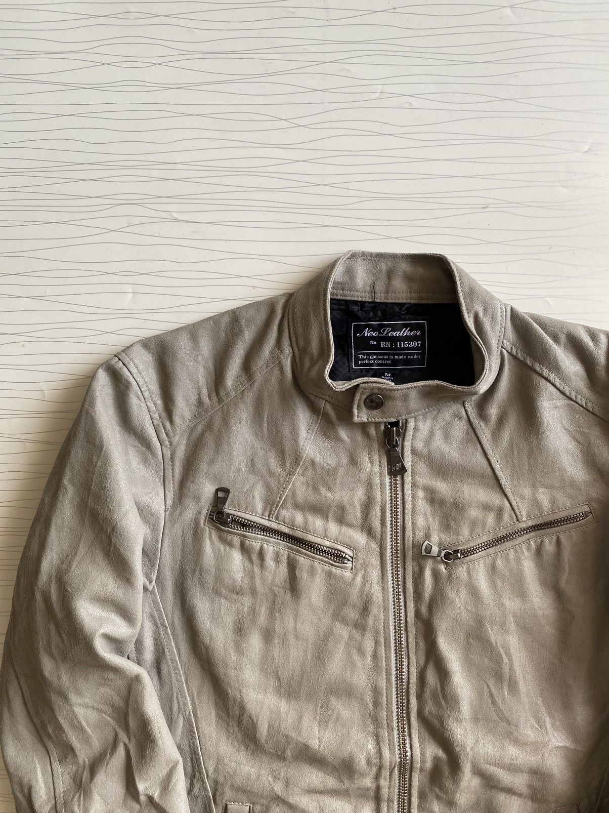 14th Addiction × Japanese Brand × Uniqlo Vintage Neo Leather Motorcyle Jacket Size US M / EU 48-50 / 2 - 6 Thumbnail