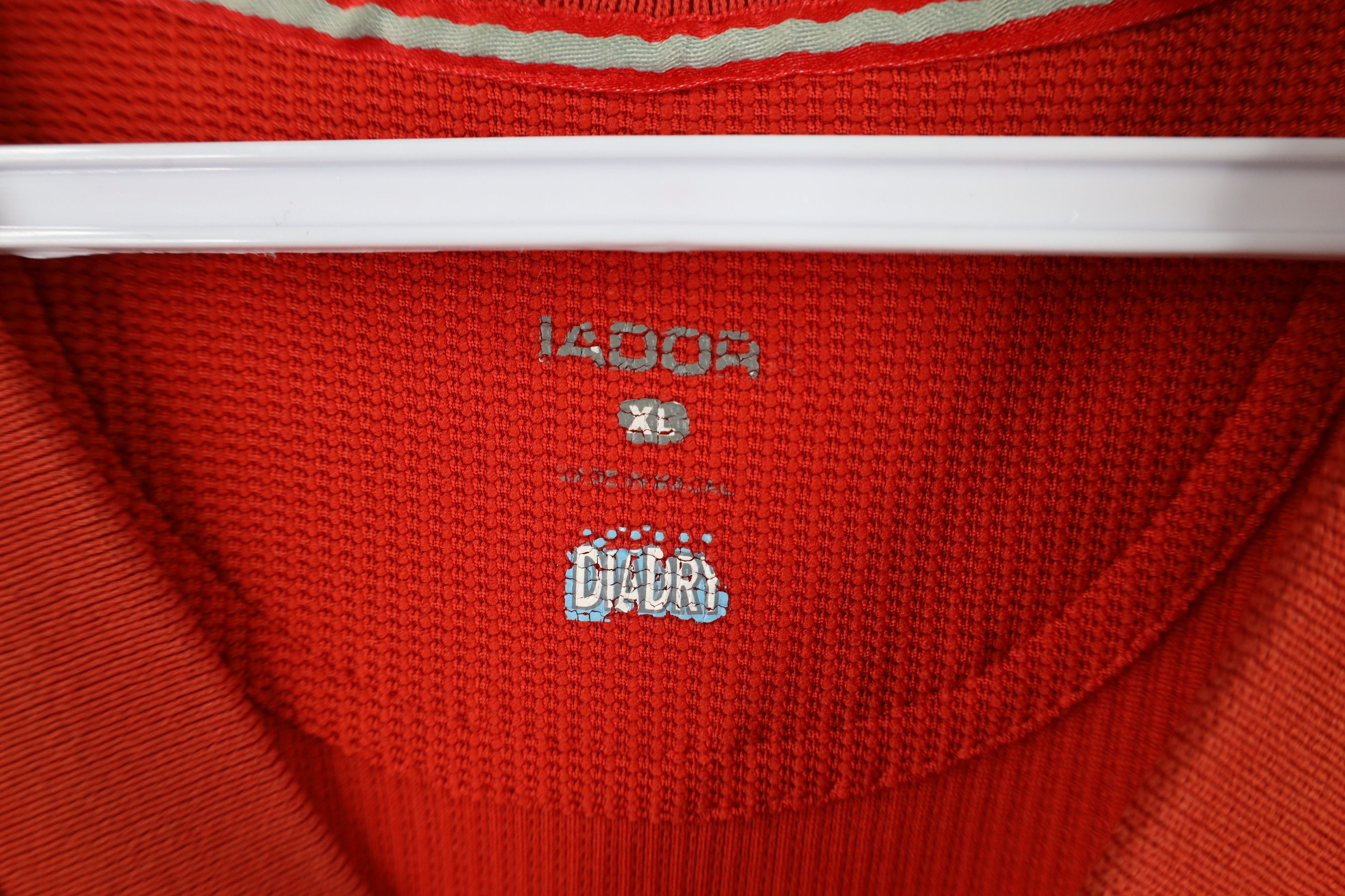 Diadora × Vintage Vintage 90s Diadora Waffle Knit Soccer Jersey Football Size US XL / EU 56 / 4 - 9 Thumbnail
