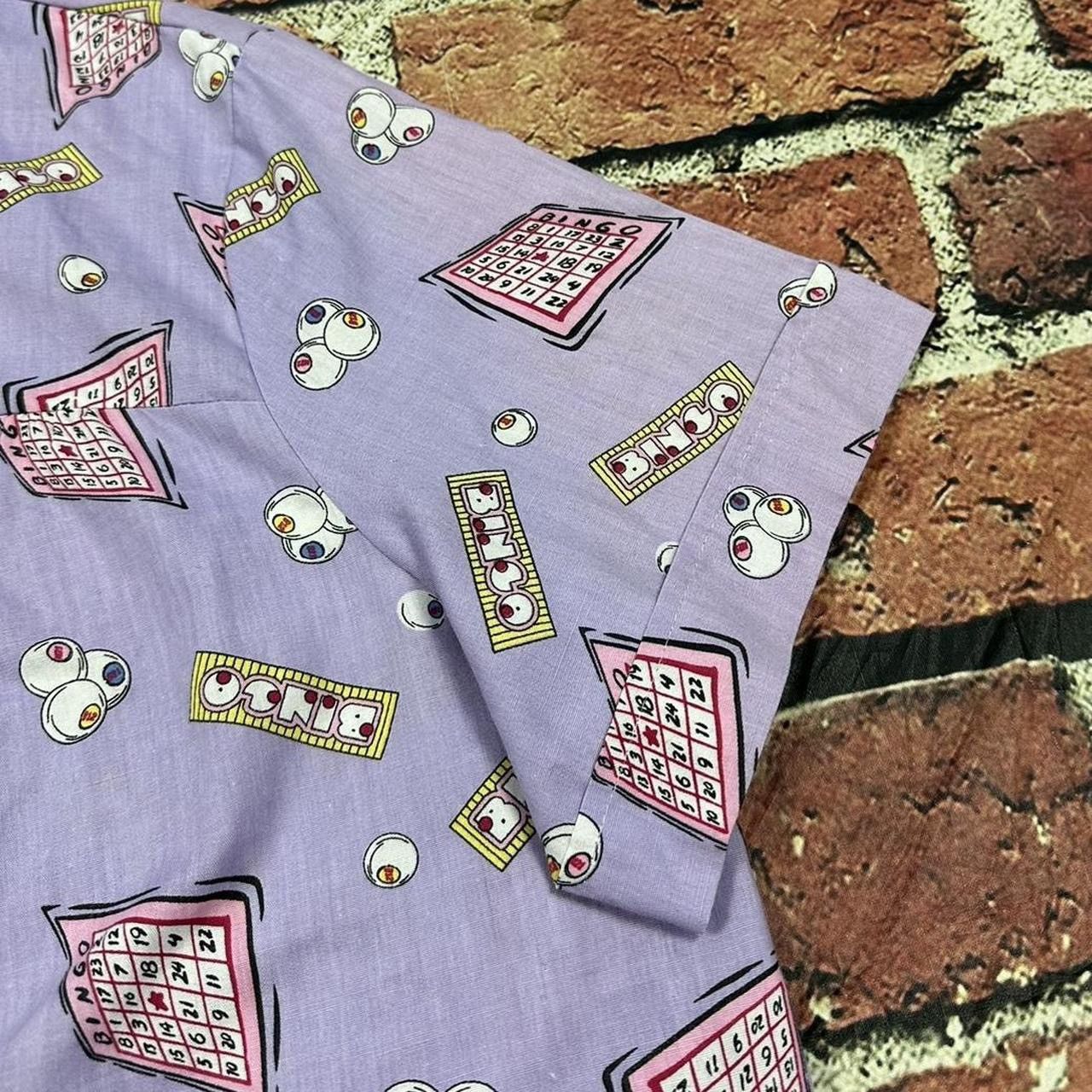 Vintage Vintage Anthony Richards Bingo All Over Print ButtonUp Shirt Size XL / US 12-14 / IT 48-50 - 4 Thumbnail