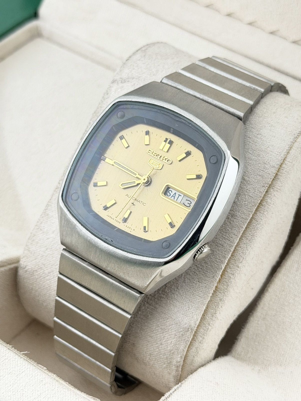 Seiko Seiko 5 Automatic Watch Day Date Wristwatch Size 36 - 3 Thumbnail