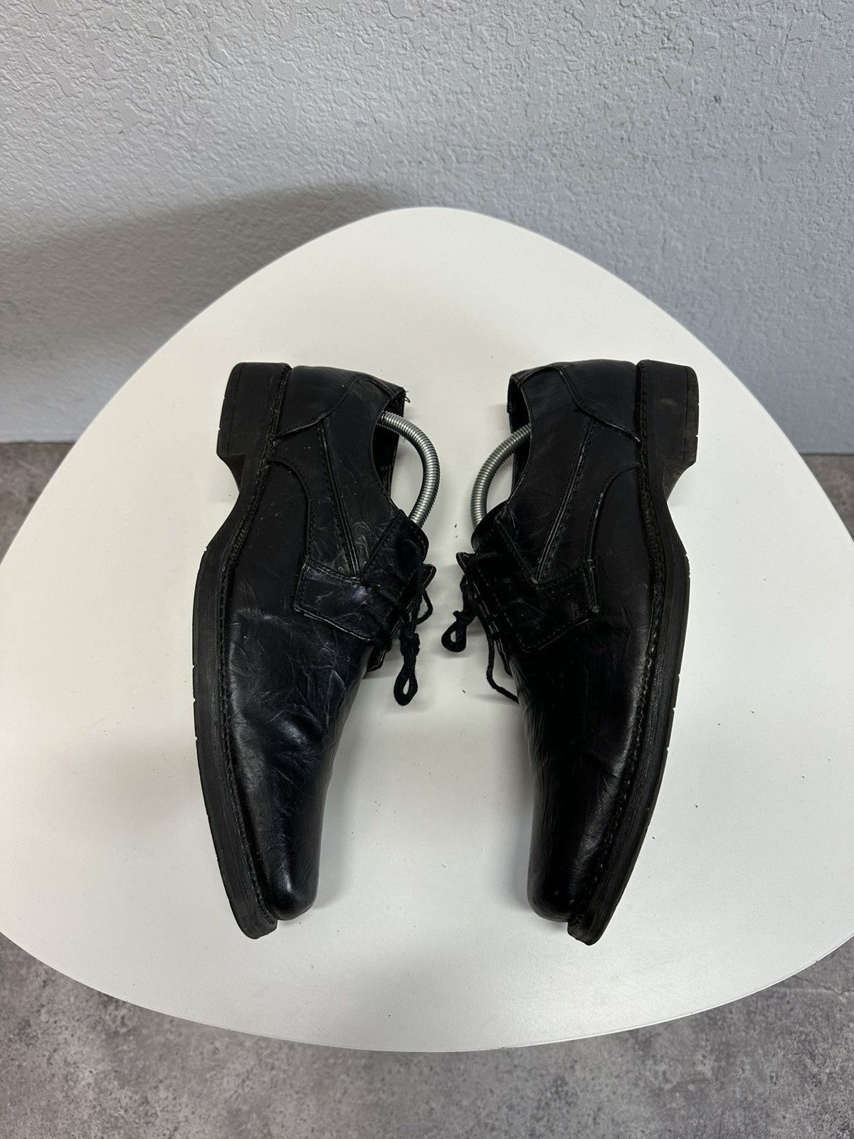 Japanese Brand VTG Black Leather Lace Up Boots Carol Christian Poell Style Size US 11 / EU 44 - 6 Thumbnail