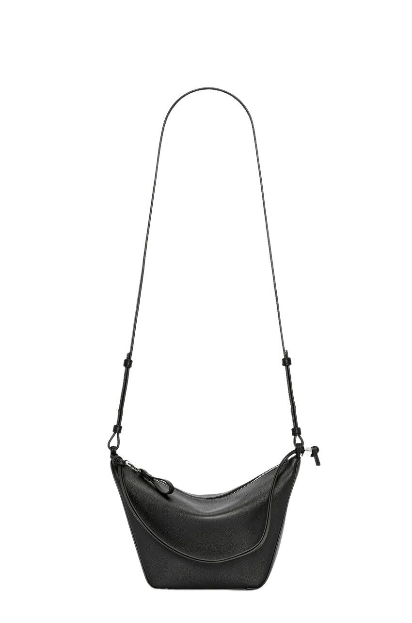 LOEWE Hammock Mini $2150 Black Leather Hobo Bag New