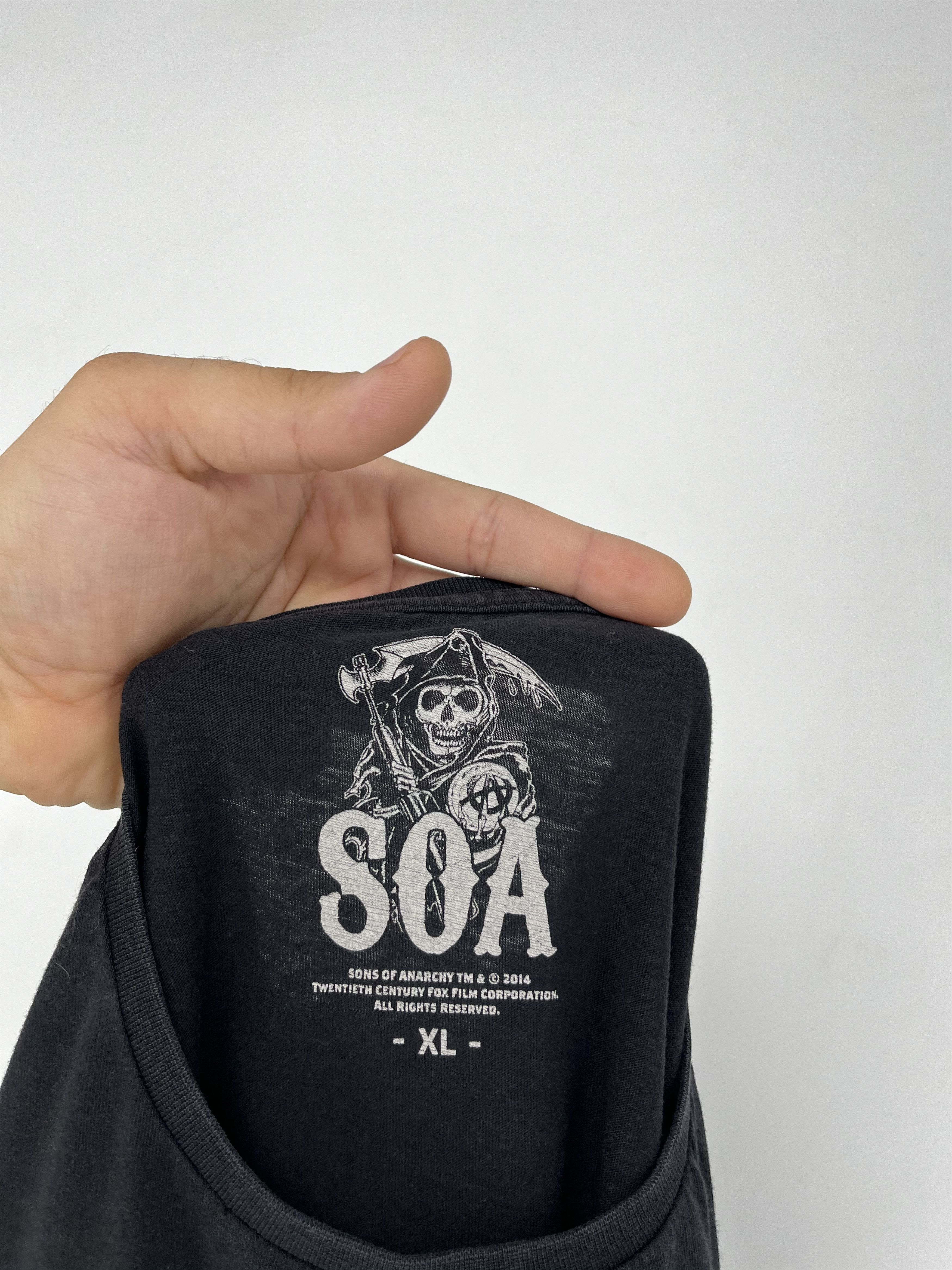 Band Tees × Vintage Vintage SOA Sons Of Anarchy Vintage Band Graphic Tee Faded Size US XL / EU 56 / 4 - 11 Thumbnail