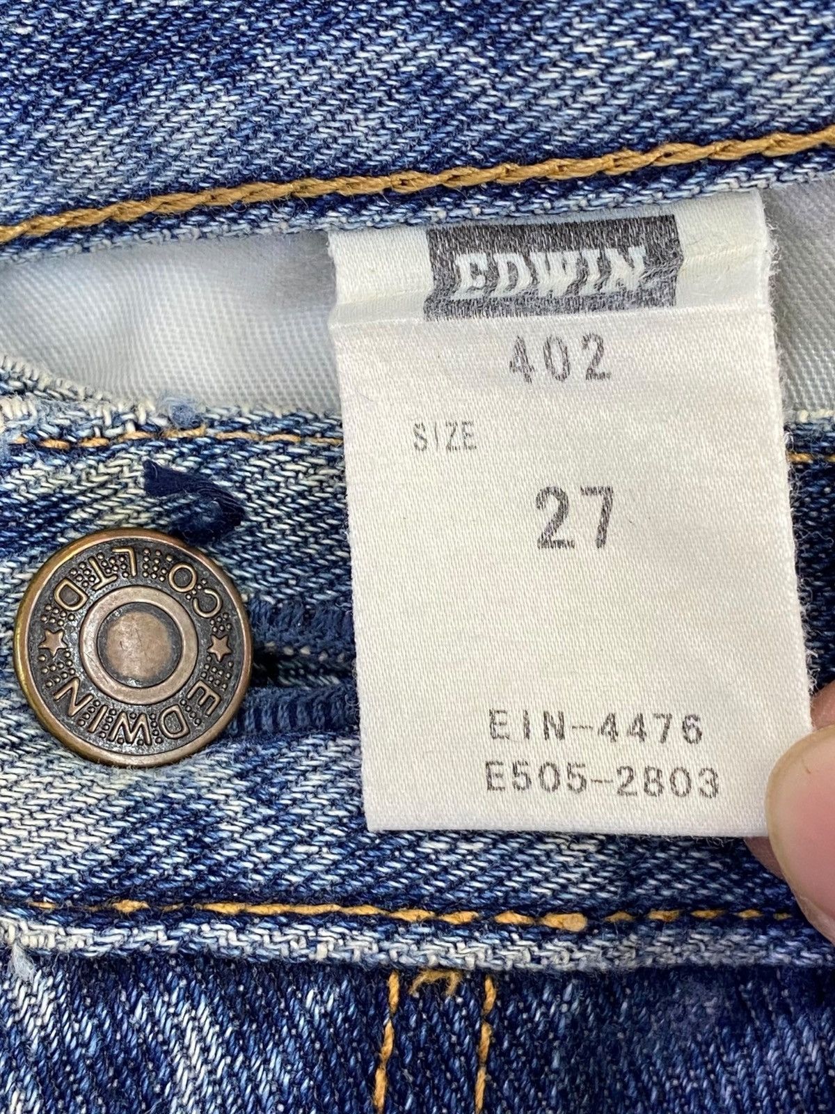 Edwin Edwin Light Blue Wash Style Straight LegJeans Size US 28 / EU 44 - 10 Thumbnail