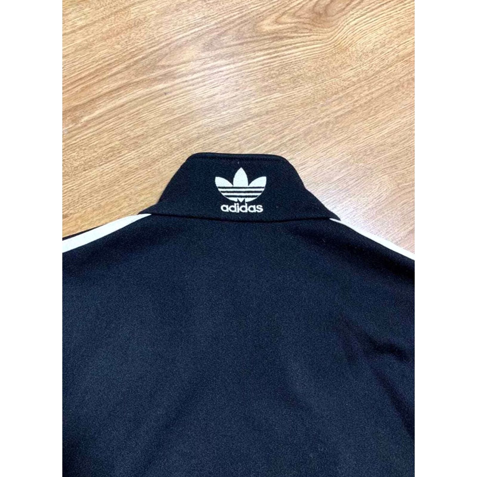 Adidas Adidas Originals 90's Vintage Tracksuit Top Jacket Rare Men Size M Black Jacket Track Size 40R - 4 Thumbnail