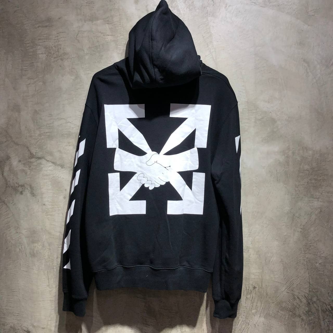 image of Off White Off-White Agreement Arrows Hoodie in Black, Men's (Size XL)