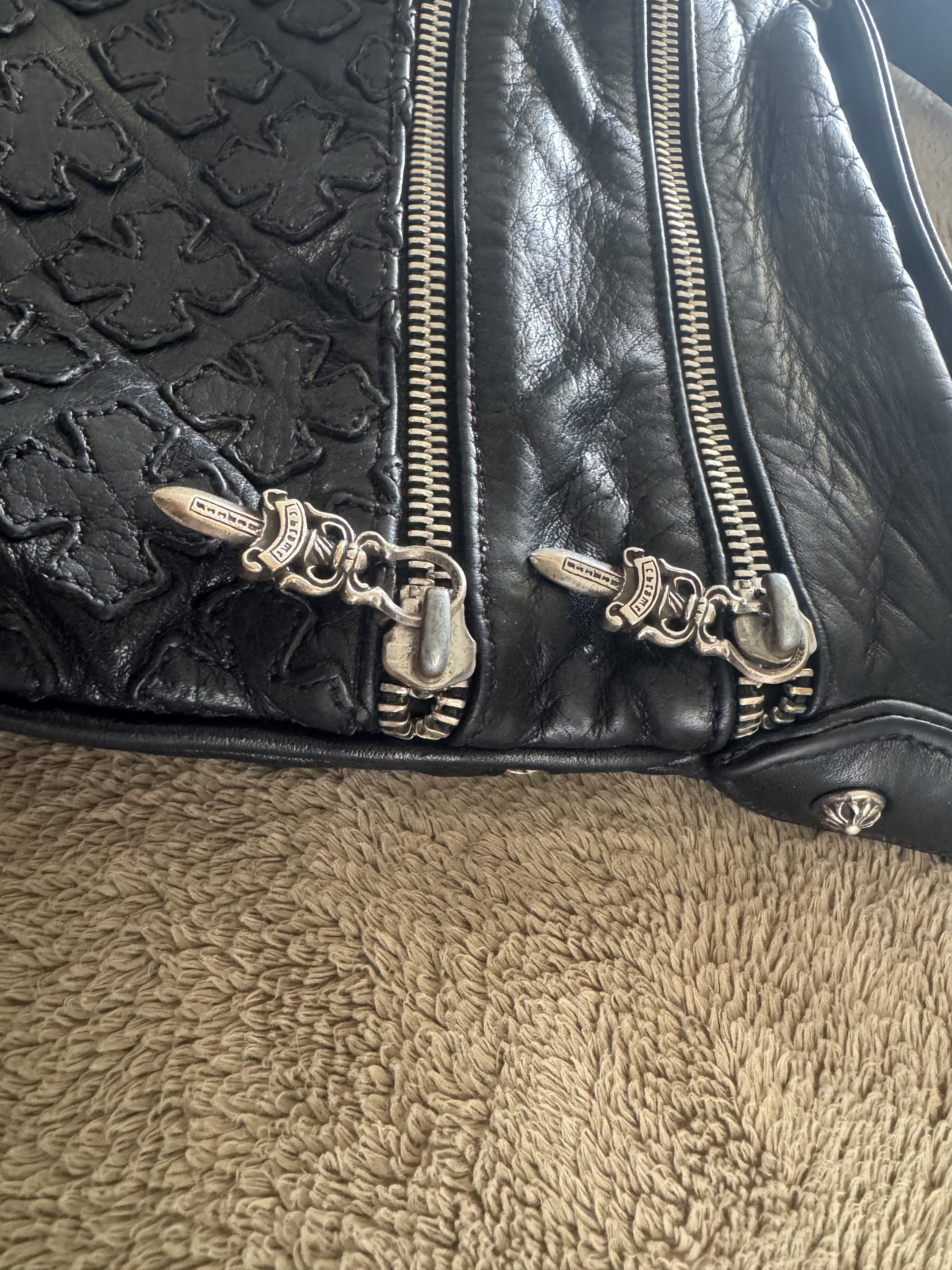 Chrome Hearts Chrome Hearts Perry Leather Shoulder Bag Size ONE SIZE - 2 Thumbnail