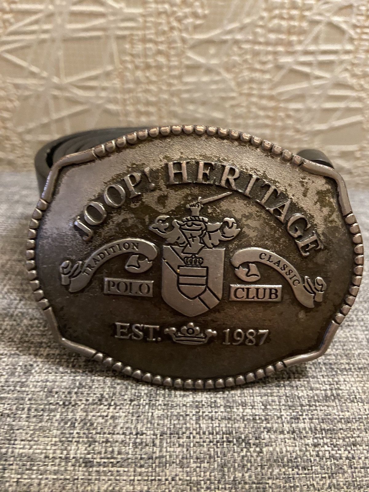 Joop! Joop! Heritage leather biker belt Size ONE SIZE - 2 Thumbnail