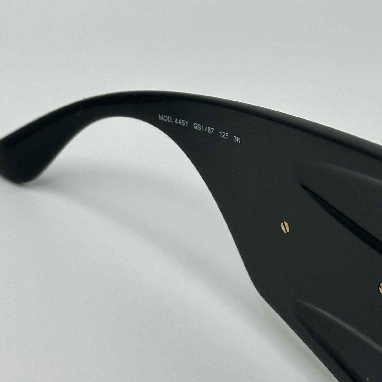 Versace NEW VERSACE VE4451 GB1/87 Black Dark Grey Unisex Sunglasses Size ONE SIZE - 8 Thumbnail