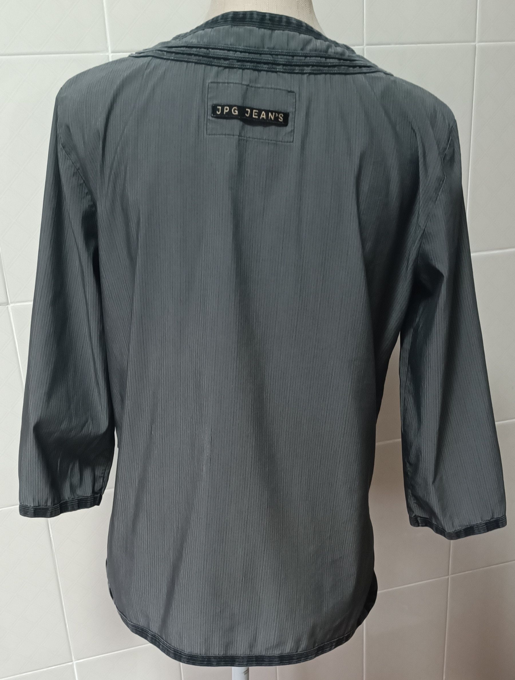 Jean Paul Gaultier Oriental-inspired embroidery gray t-shirt Size L / US 10 / IT 46 - 25 Thumbnail