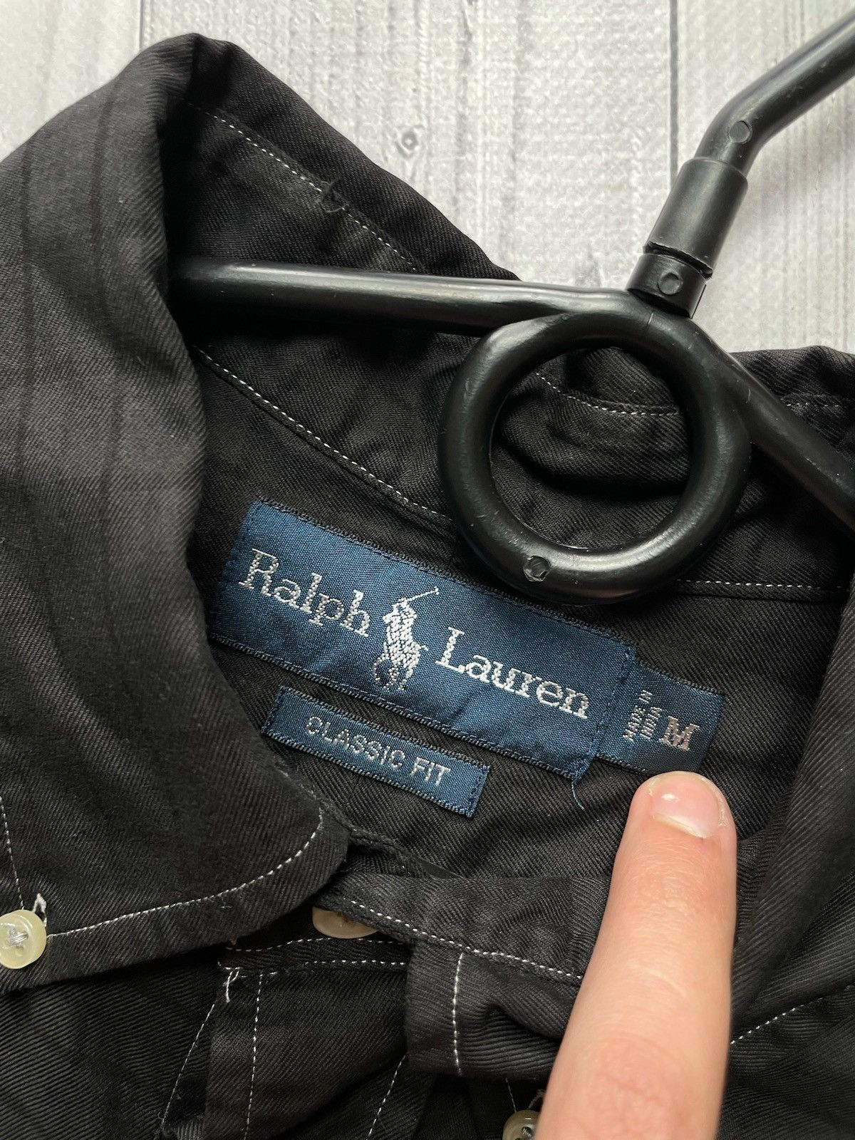 Polo Ralph Lauren × Vintage Vintage polo Ralph Lauren shirt rare size M black Size US M / EU 48-50 / 2 - 3 Thumbnail