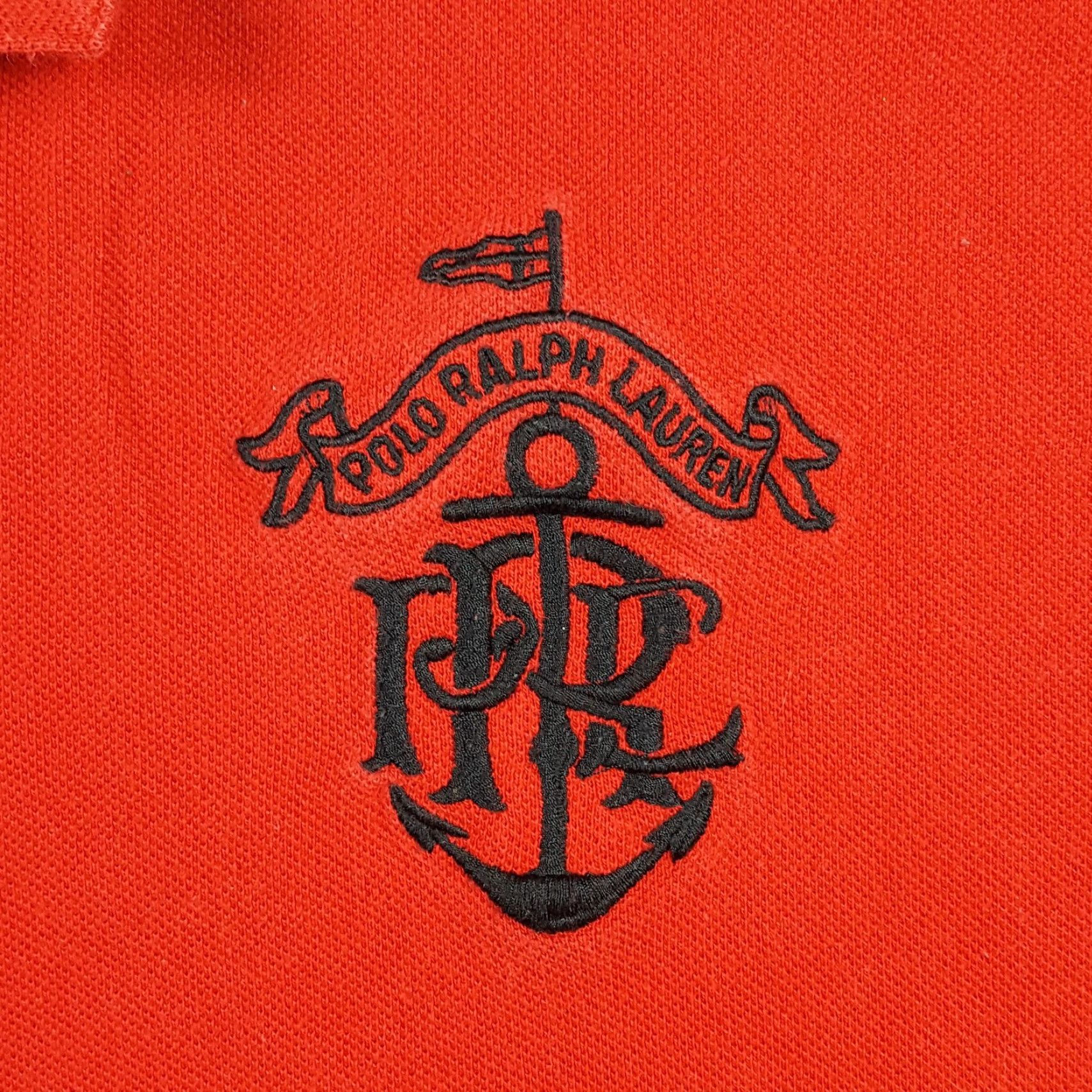 Ralph Lauren VINTAGE Ralph Lauren Anchor Crest Logo Red Polo Shirt Mens XL Short Sleeve Casual 90s Preppy Nautical Size US XL / EU 56 / 4 - 3 Thumbnail