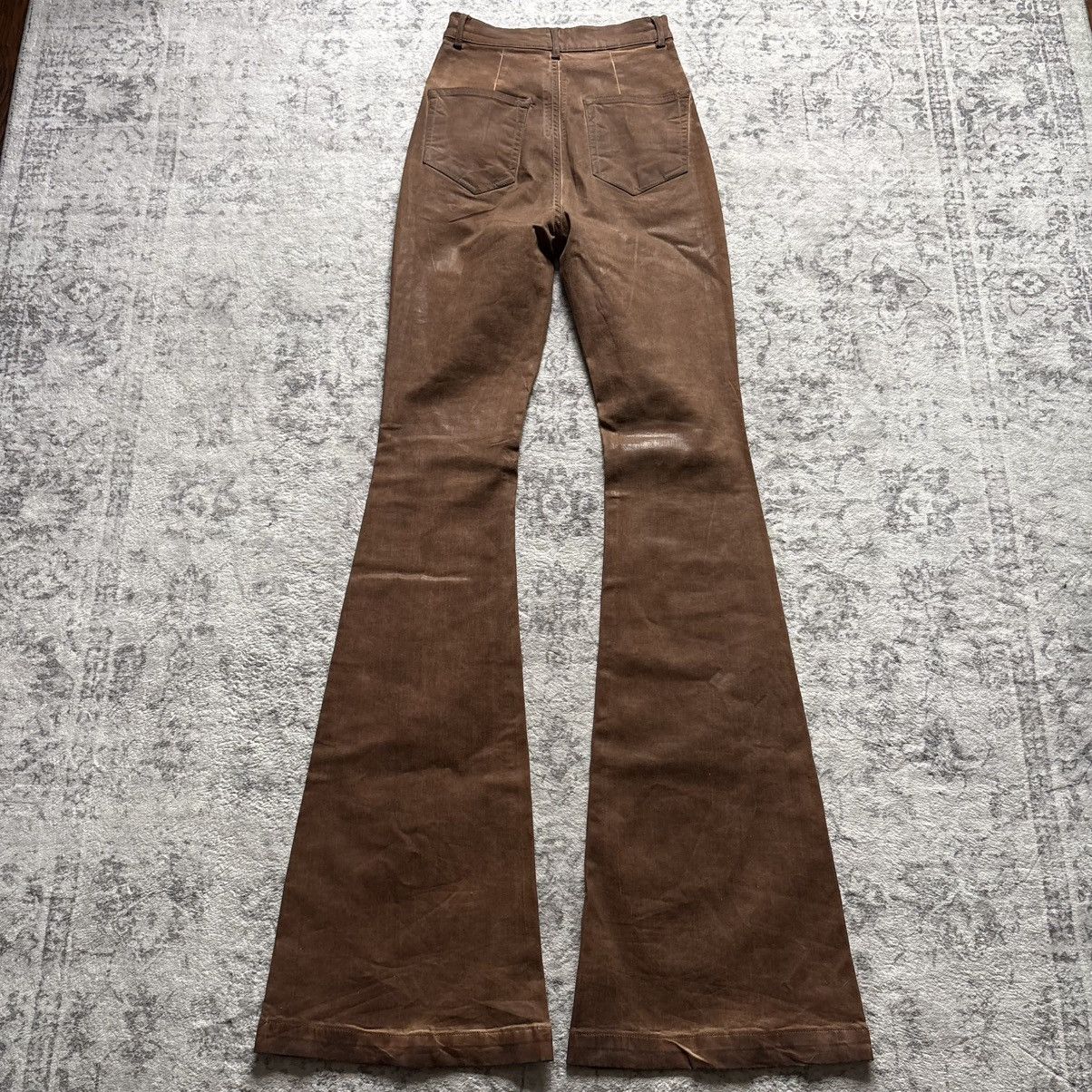 Rick Owens Rick Owens DRKSHDW Henna Brown Waxed Bolan Jeans | Size 26 Size US 26 / EU 42 - 8 Thumbnail