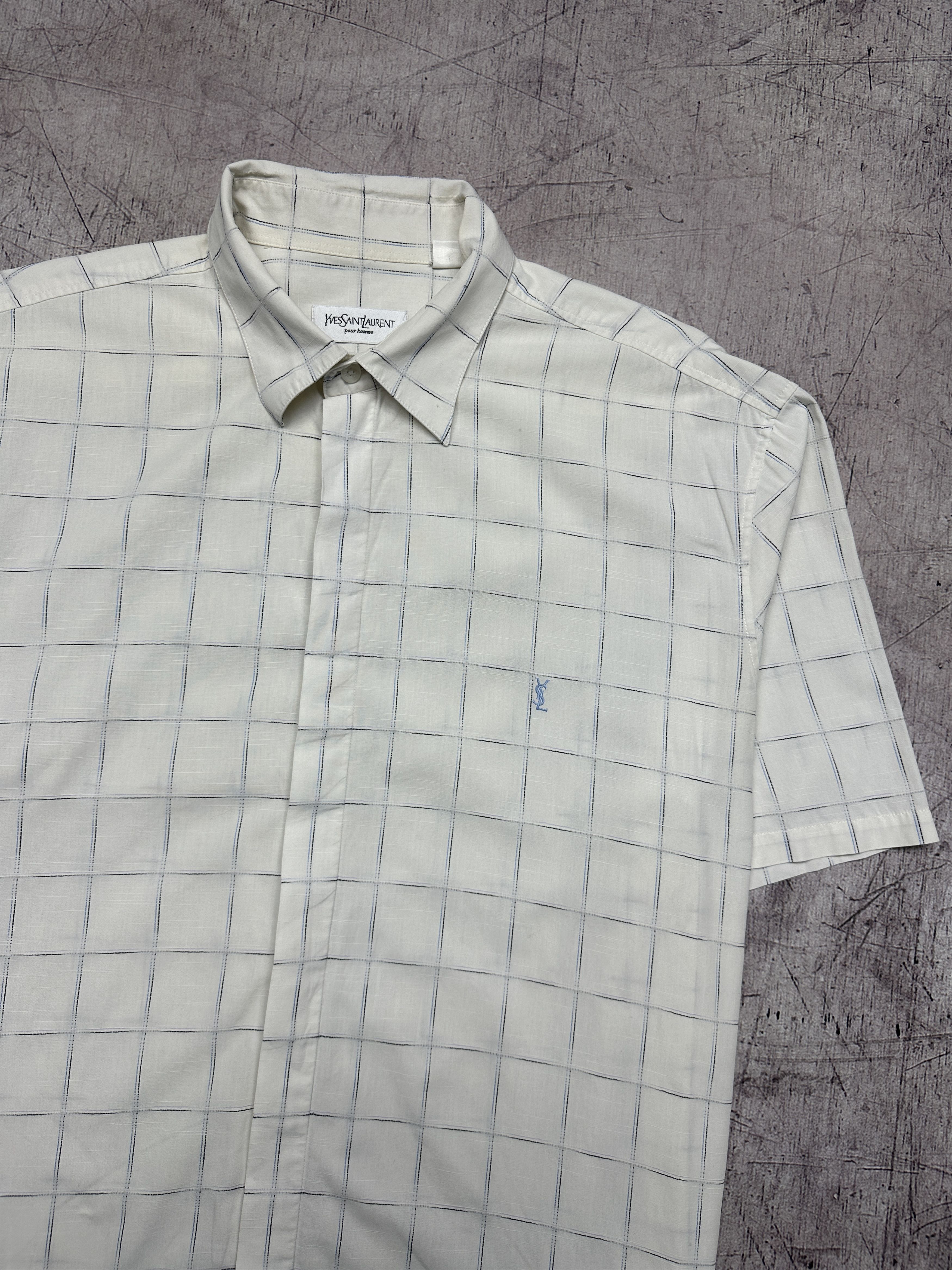 Yves Saint Laurent Yves Saint Laurent YSL Mens Short Sleeve Shirt Size US XL / EU 56 / 4 - 2 Thumbnail
