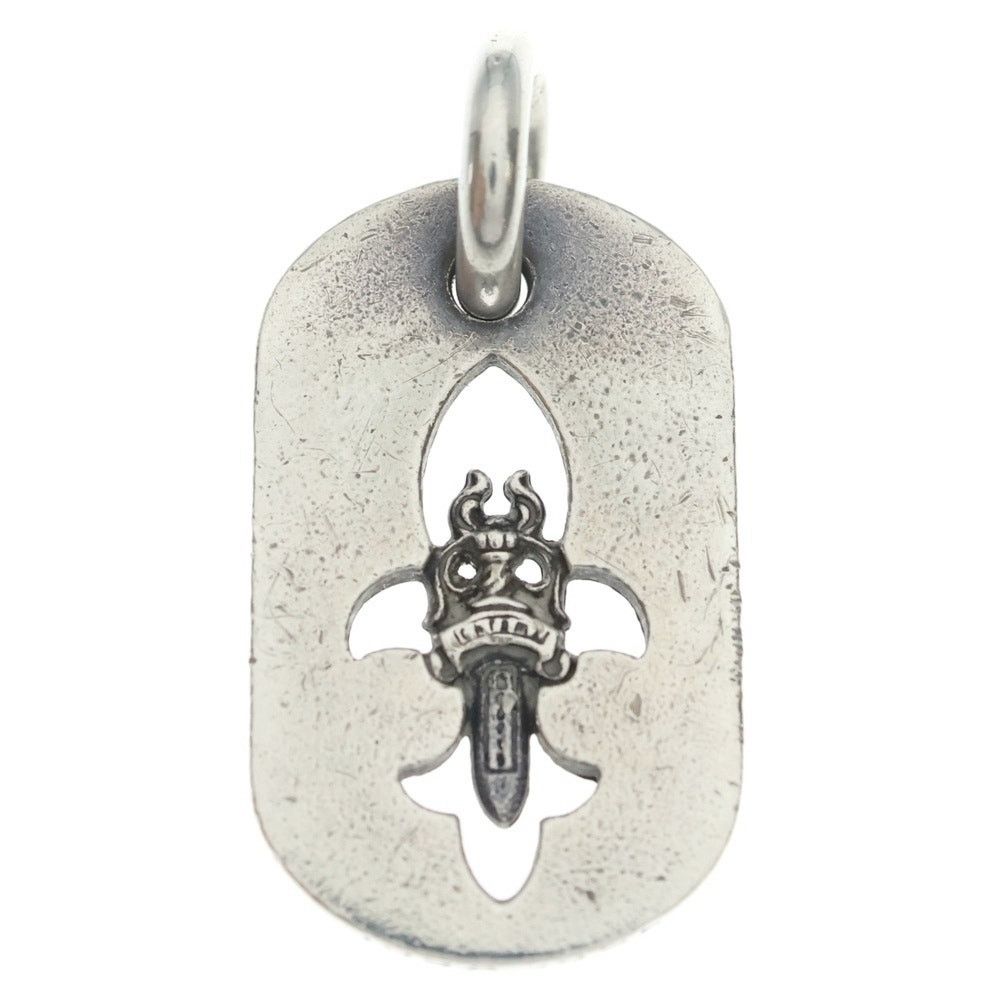Chrome Hearts Chrome Hearts D Tag Flare Dagger Dog Tag Necklace Size ONE SIZE - 1 Thumbnail