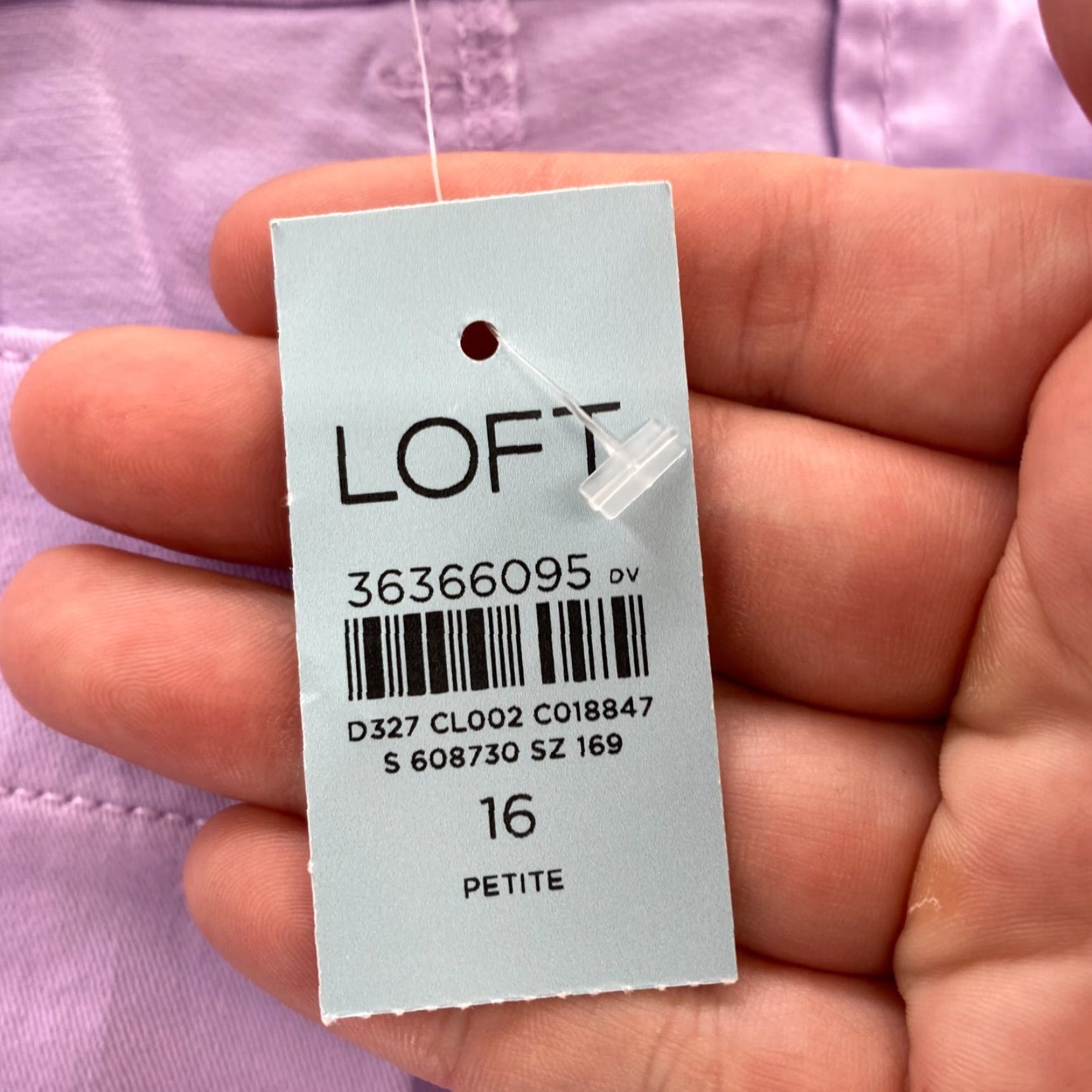 Loft LOFT Monroe Slim Chino Pants Women's 16P Purple Stretch Casual Preppy Travel NWT Size 25" / US 0 / IT 36 - 5 Thumbnail