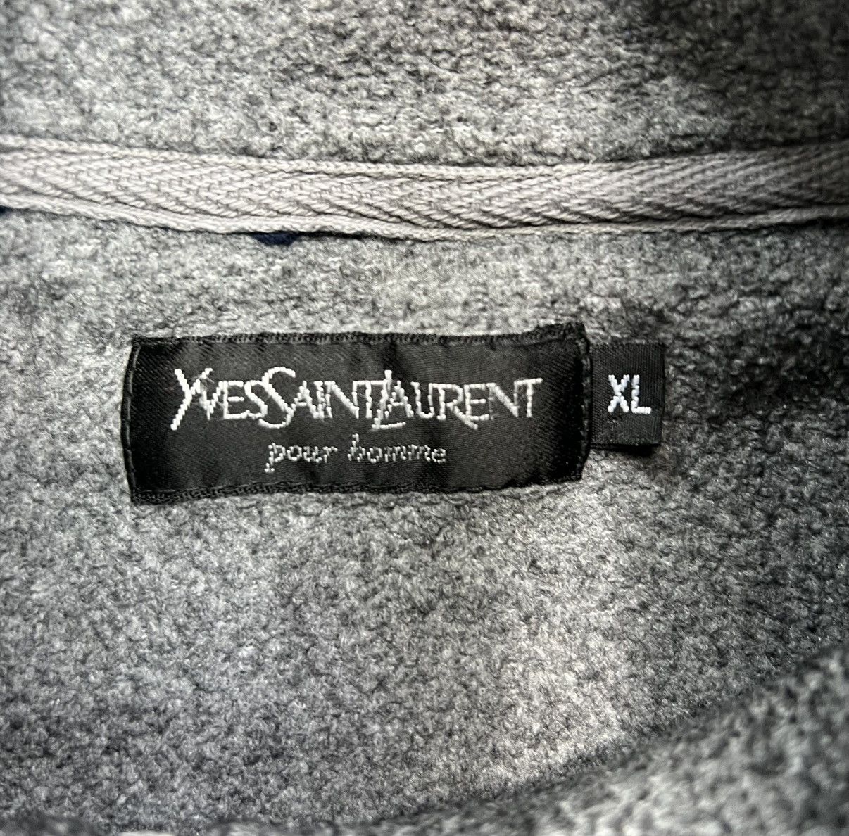 Vintage Fleece Jacket Yves Saint Laurent Vintage 90’s Rare Size US XL / EU 56 / 4 - 4 Thumbnail