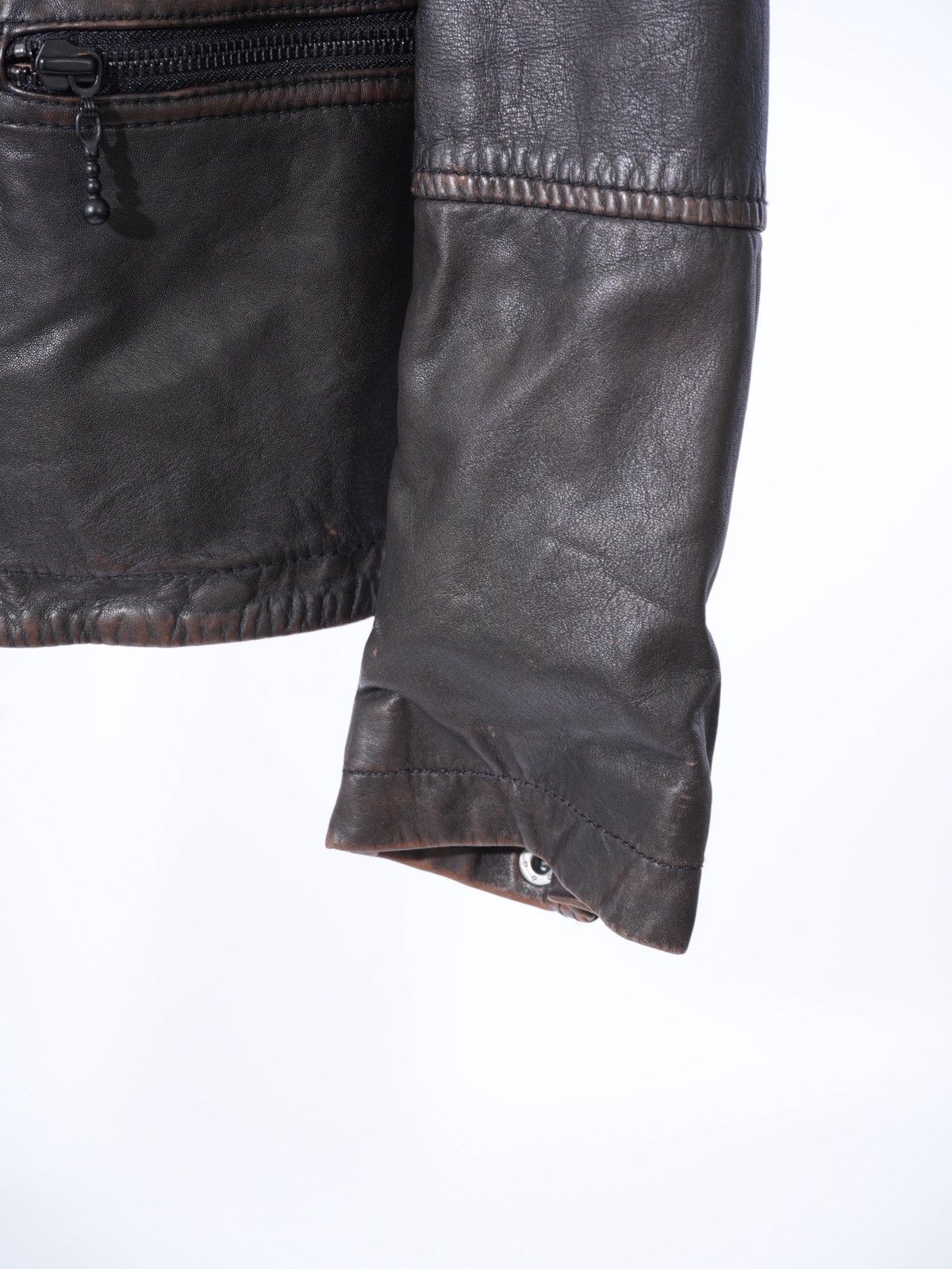 Allsaints AllSaints Cargo Biker Leather Faded Jacket size S Size US S / EU 44-46 / 1 - 3 Thumbnail