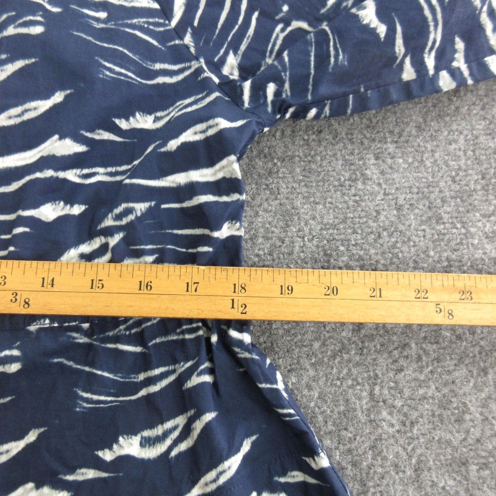 Apiece Apart Apiece Apart Dress Womens XS Blue Organic Cotton Animal Print Trapeze Short Boho Shirt? Size 26" / US 2 / IT 38 - 4 Thumbnail