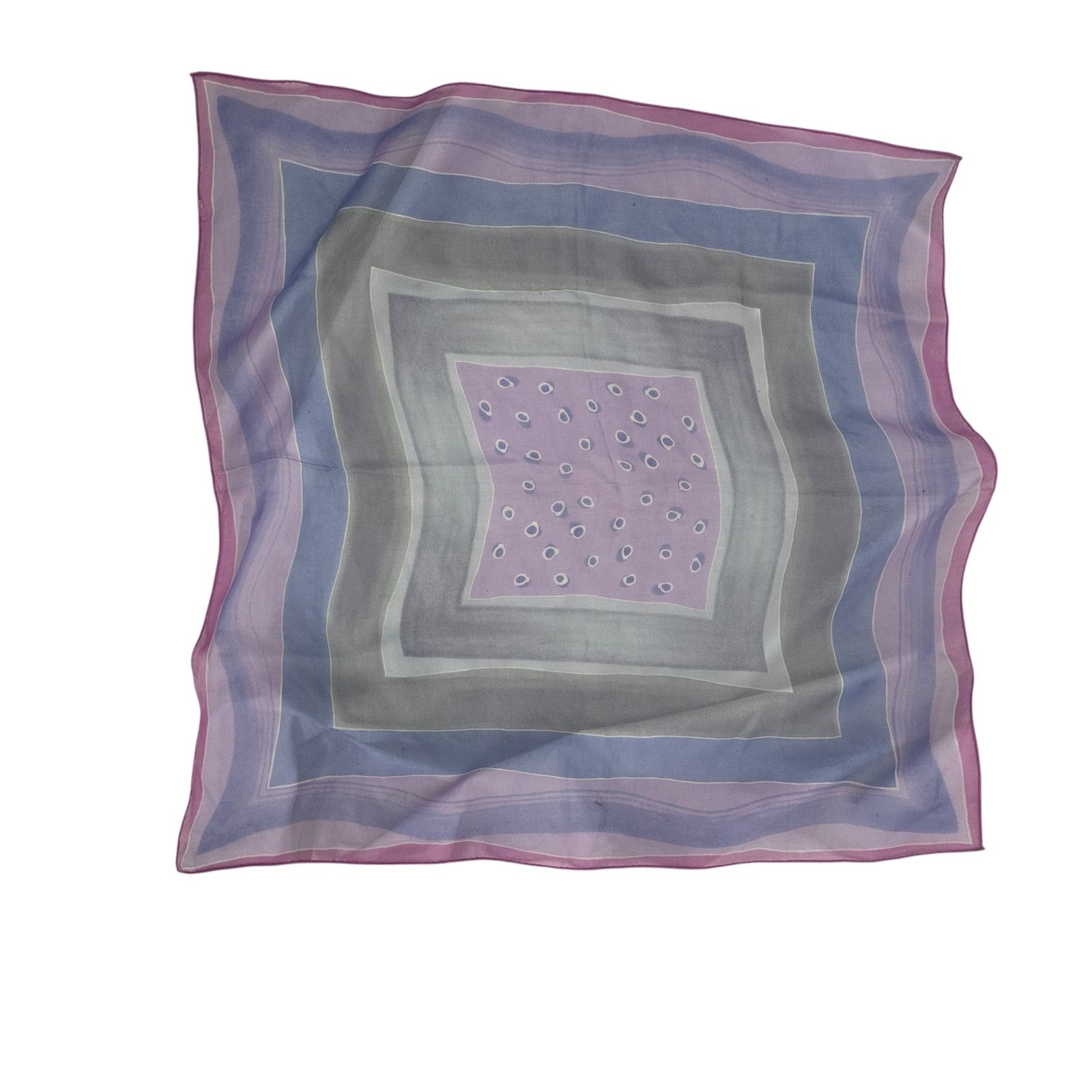 Vintage Vintage Purple Chiffon Square Scarf Size ONE SIZE - 2 Thumbnail