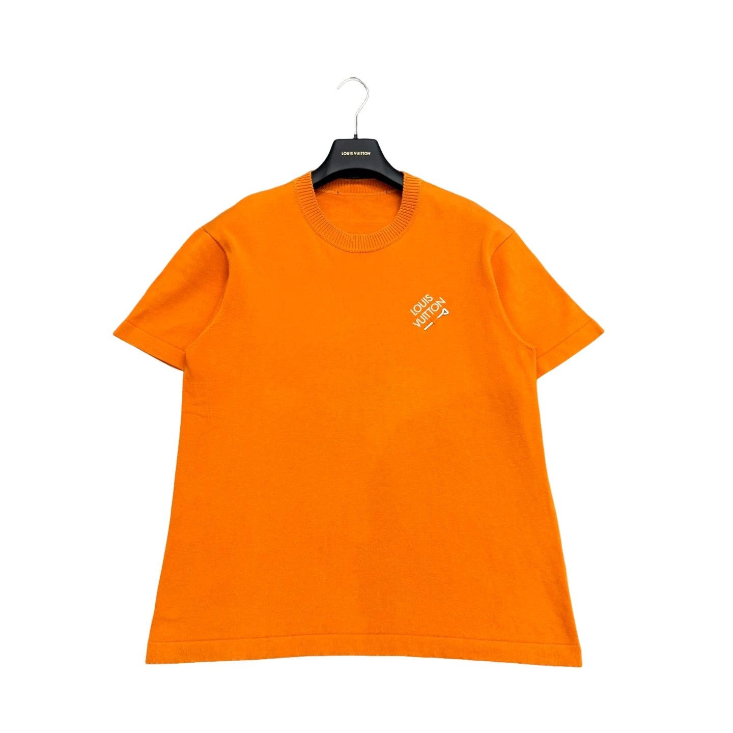 Louis Vuitton Louis Vuitton Embroidered Knit T-Shirt Orange Size S Size US S / EU 44-46 / 1 - 1 Thumbnail