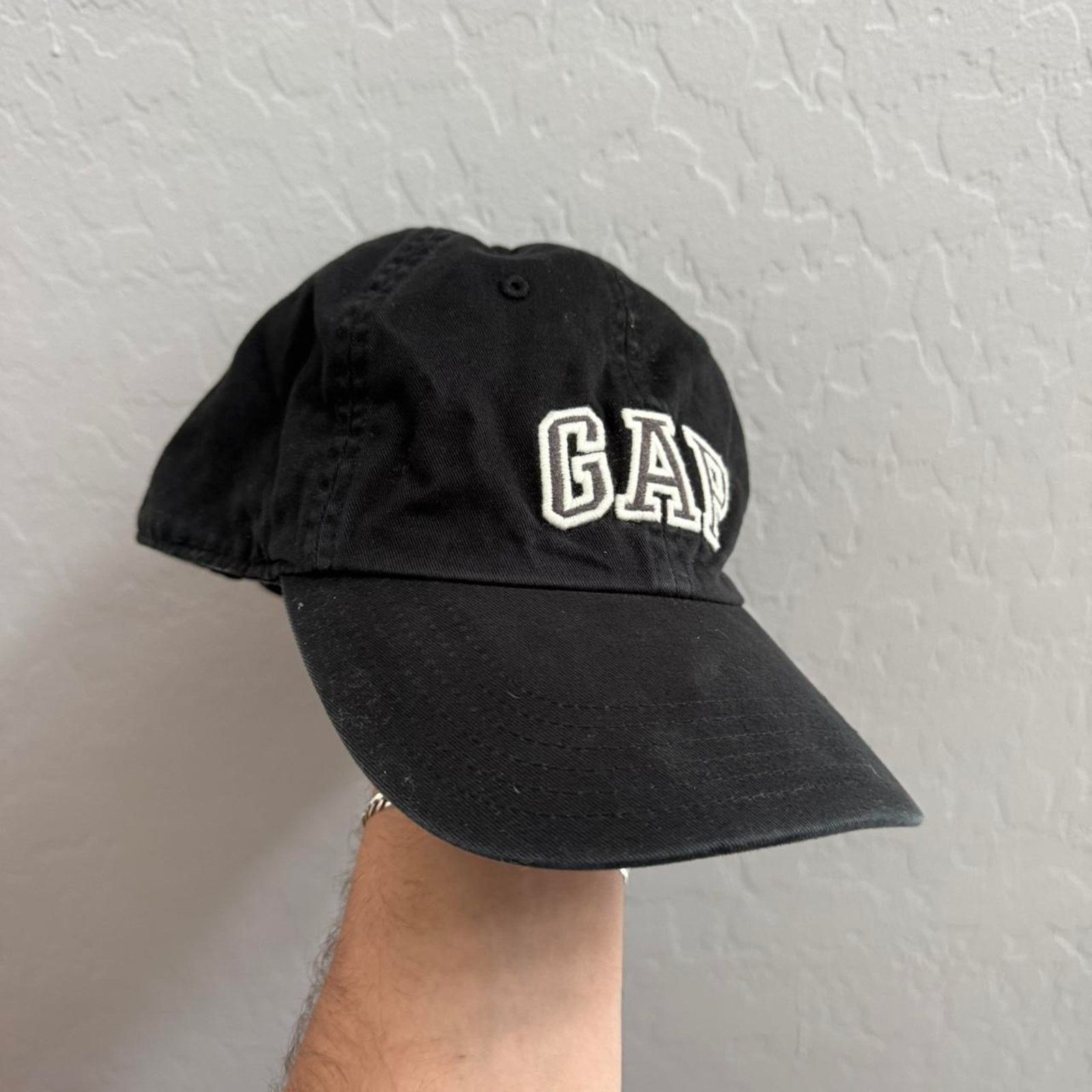 Gap Vintage Gap Buckle Back Hat In Black and Grey Size ONE SIZE - 2 Thumbnail