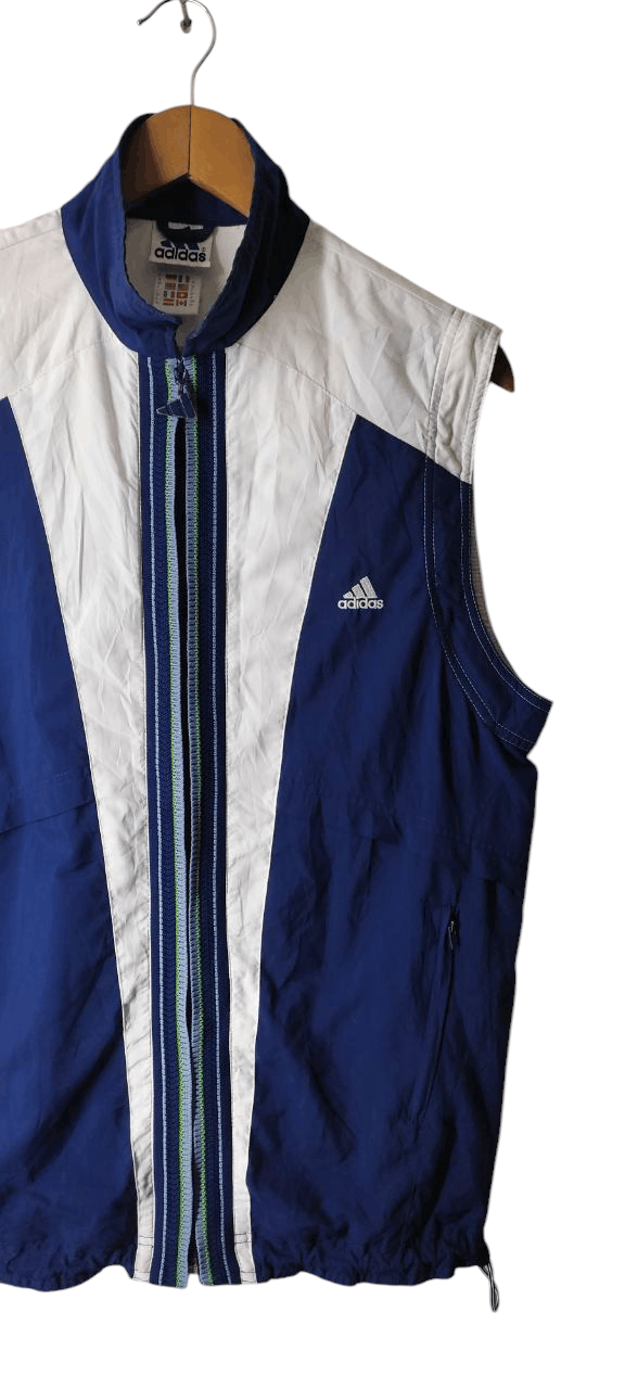 Vintage VINTAGE ADIDAS 90S MADE IN HUNGARY SLEEVELESS JACKET Size US M / EU 48-50 / 2 - 2 Thumbnail