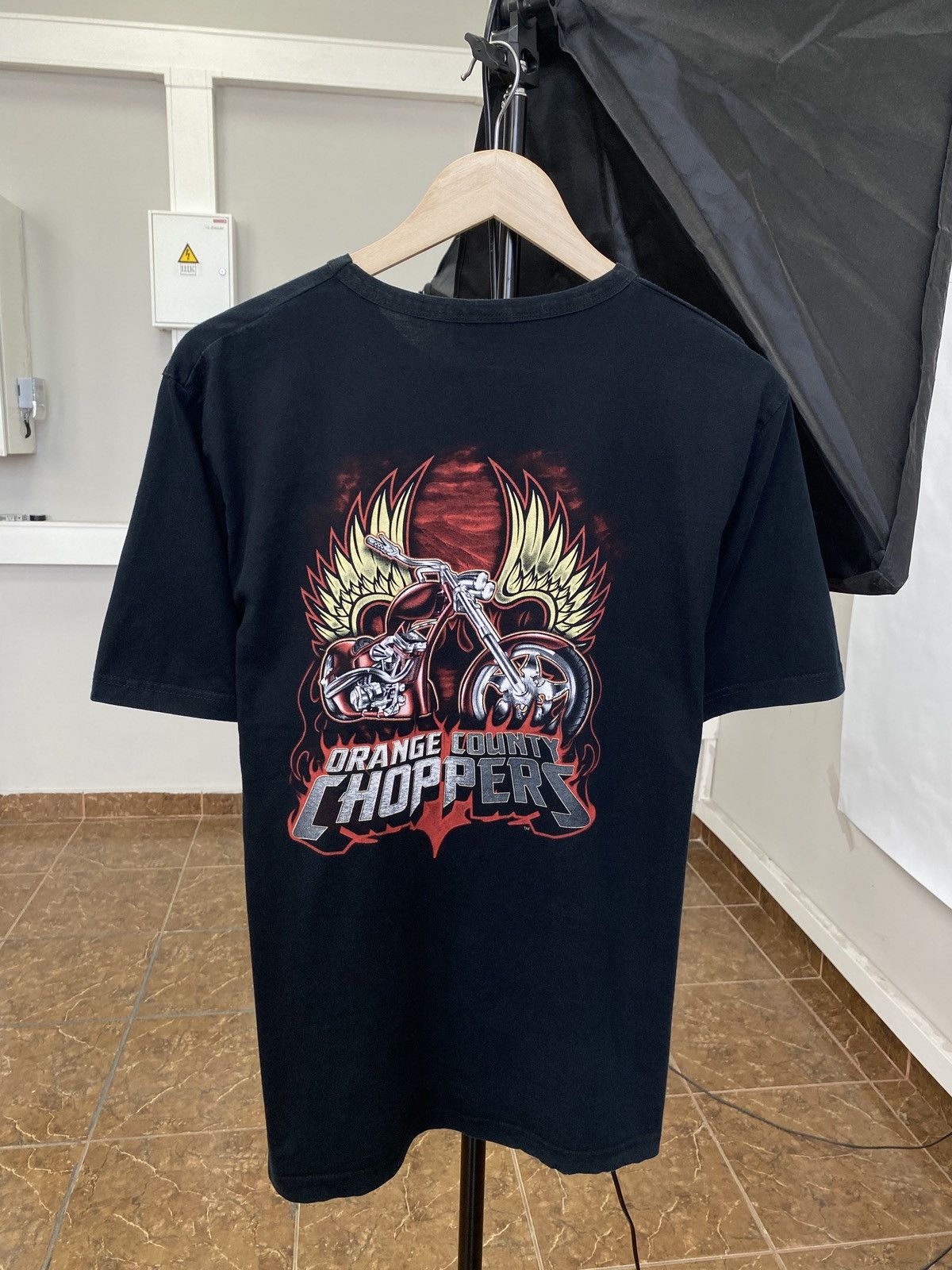 Harley Davidson × Vintage × West Coast Choppers 🇺🇸 Vintage Y2K Orange County Choppers T-Shirt West Coast Rare Size US M / EU 48-50 / 2 - 1 Thumbnail