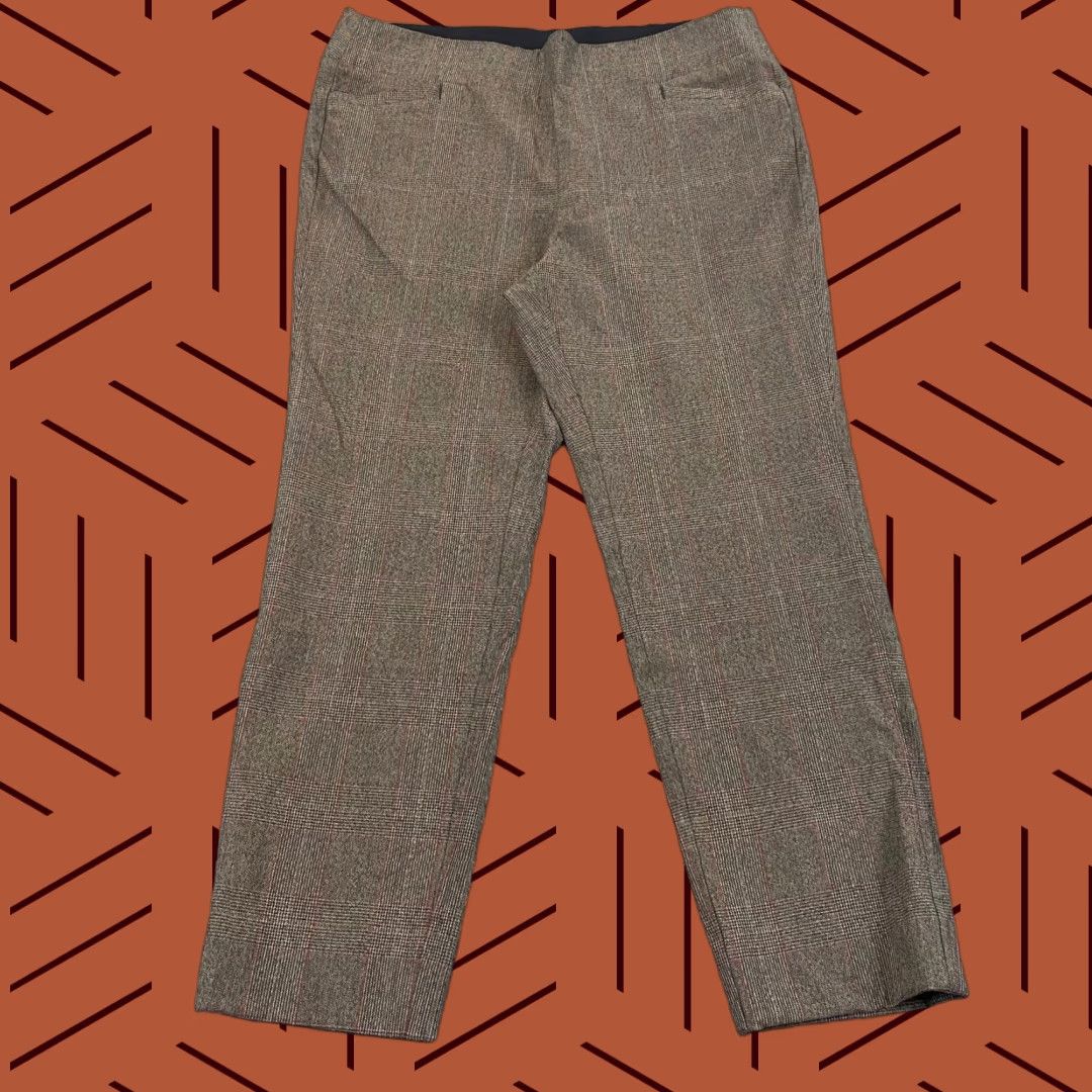 Soft Surroundings Soft Surroundings Pants Womens Large Straight Stretch Pull On Career Workwear Brown Multicolor Dress Pants Casual Formal Size 36" / US 14 / IT 50 - 1 Thumbnail
