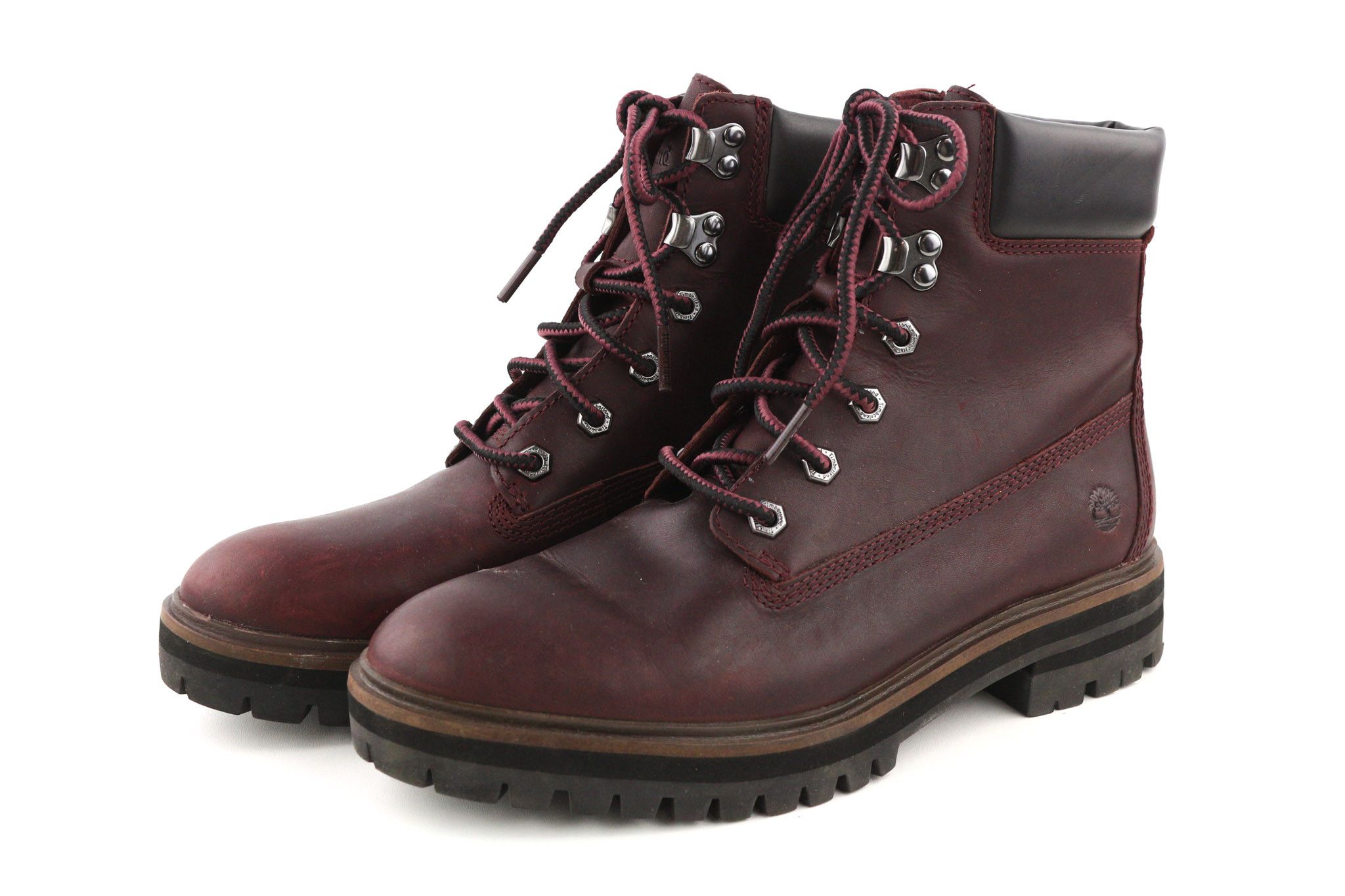 Timberland A1RCS-A3519 EU38.5/39.5 Purple Leather Boots Shoes 81133 Size US 7.5 / IT 37.5 - 4 Thumbnail