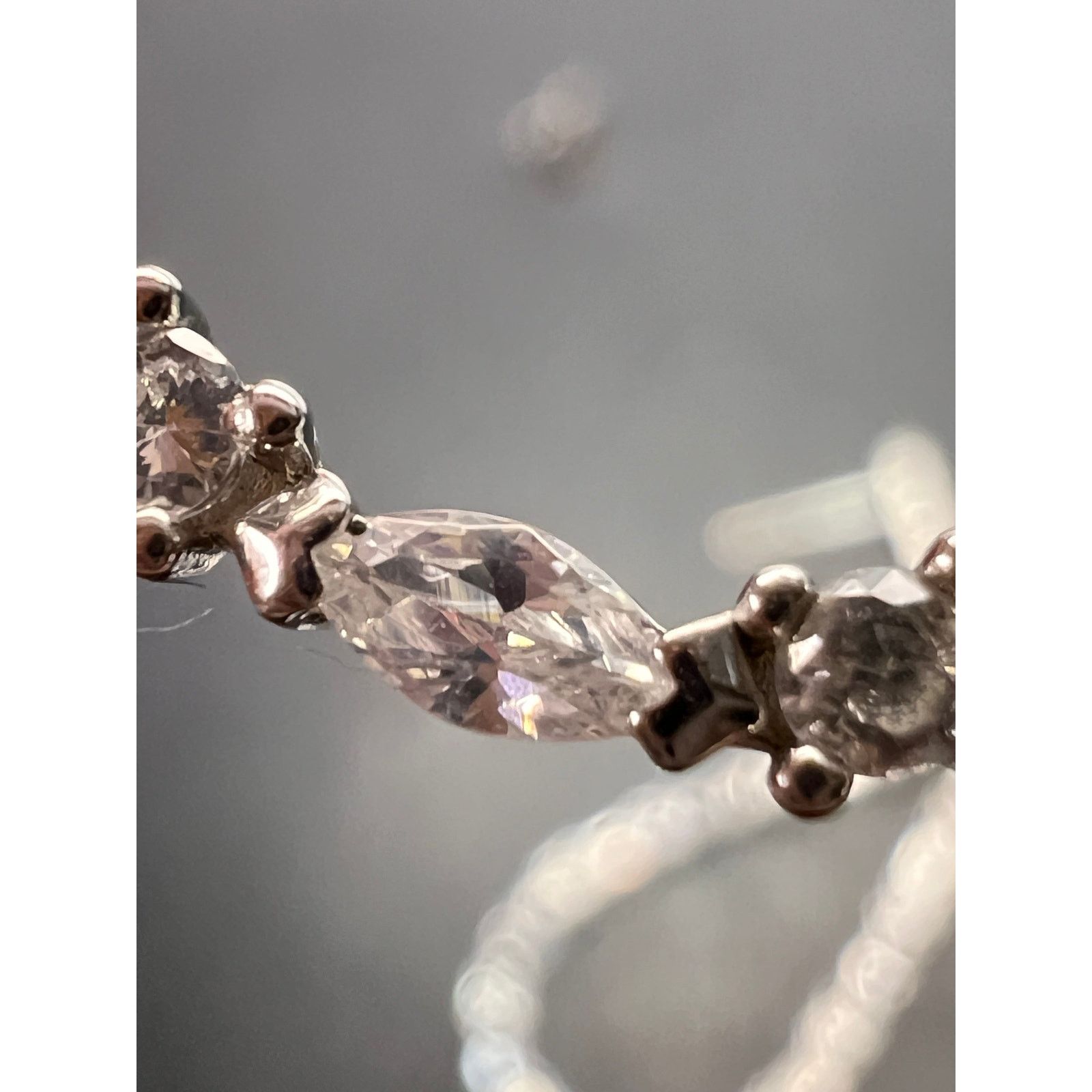 Other Open teardrop CZ sterling silver dangle earrings Size ONE SIZE - 9 Thumbnail