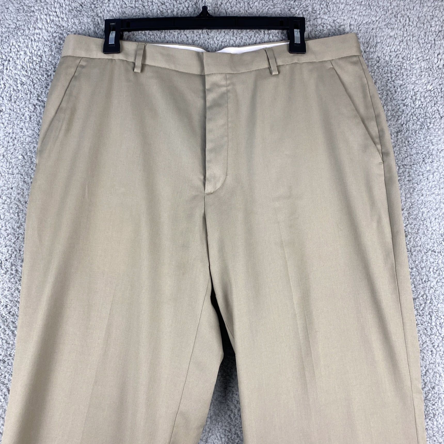 Calvin Klein Calvin Klein Dress Pants Men’s Size 36W x 29” Wool Blend Tan Beige Regular Fit Trousers 38-41 Formal Business Casual Pants Size US 36 / EU 52 - 2 Thumbnail